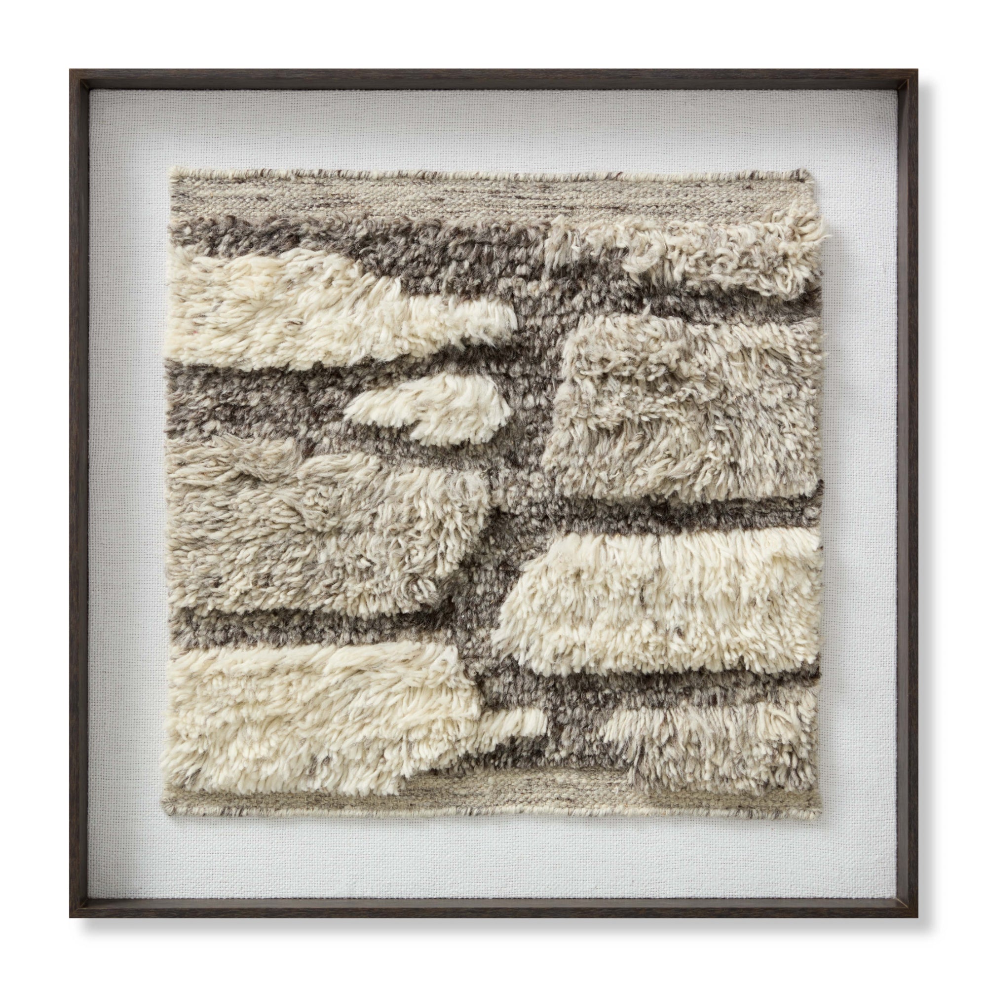 Loloi Cobblestone Ivory/Grey 2'-7" X 2'-7" Wall Art