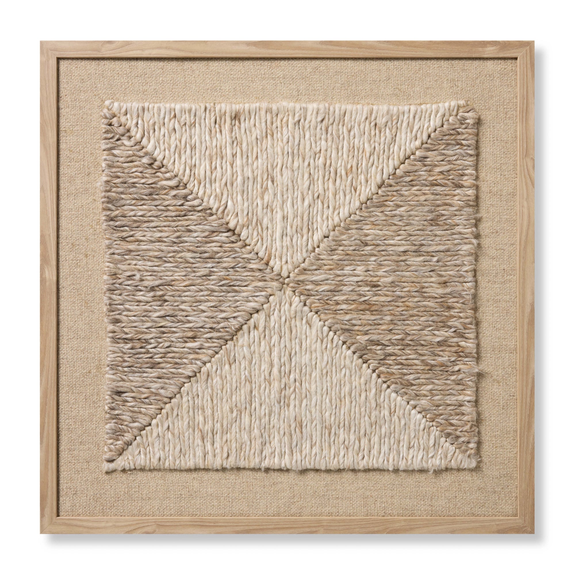 Loloi Diamante Beige/Ivory 2'-8" x 2'-8" Wall Art