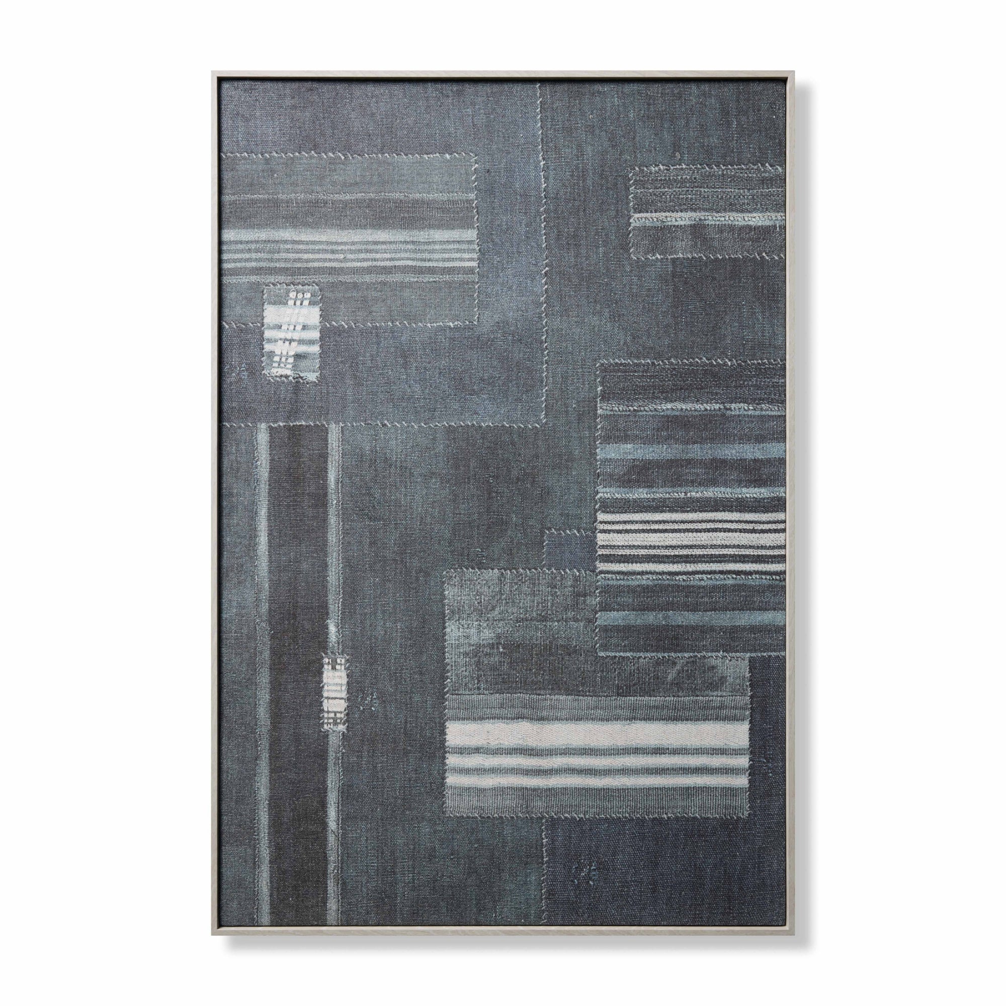 Loloi Ebb Light Grey 3'-3" x 4'-11" Wall Art