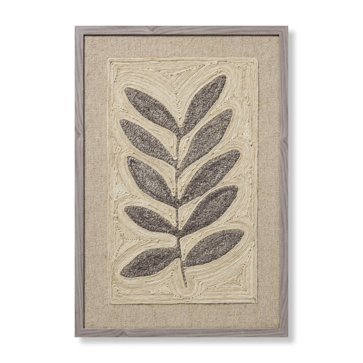 Loloi Frond & Fog Grey 2'-2" x 3'-2" Wall Art