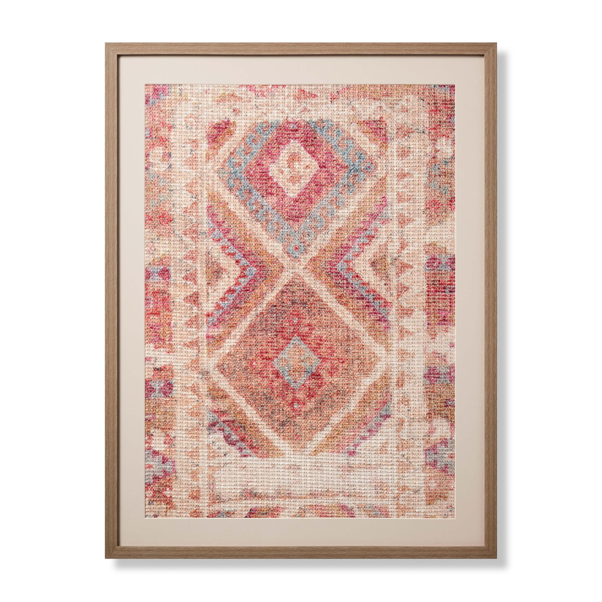 Loloi Garnet Blue/Pink 3'-4" X 2'-6" Wall Art