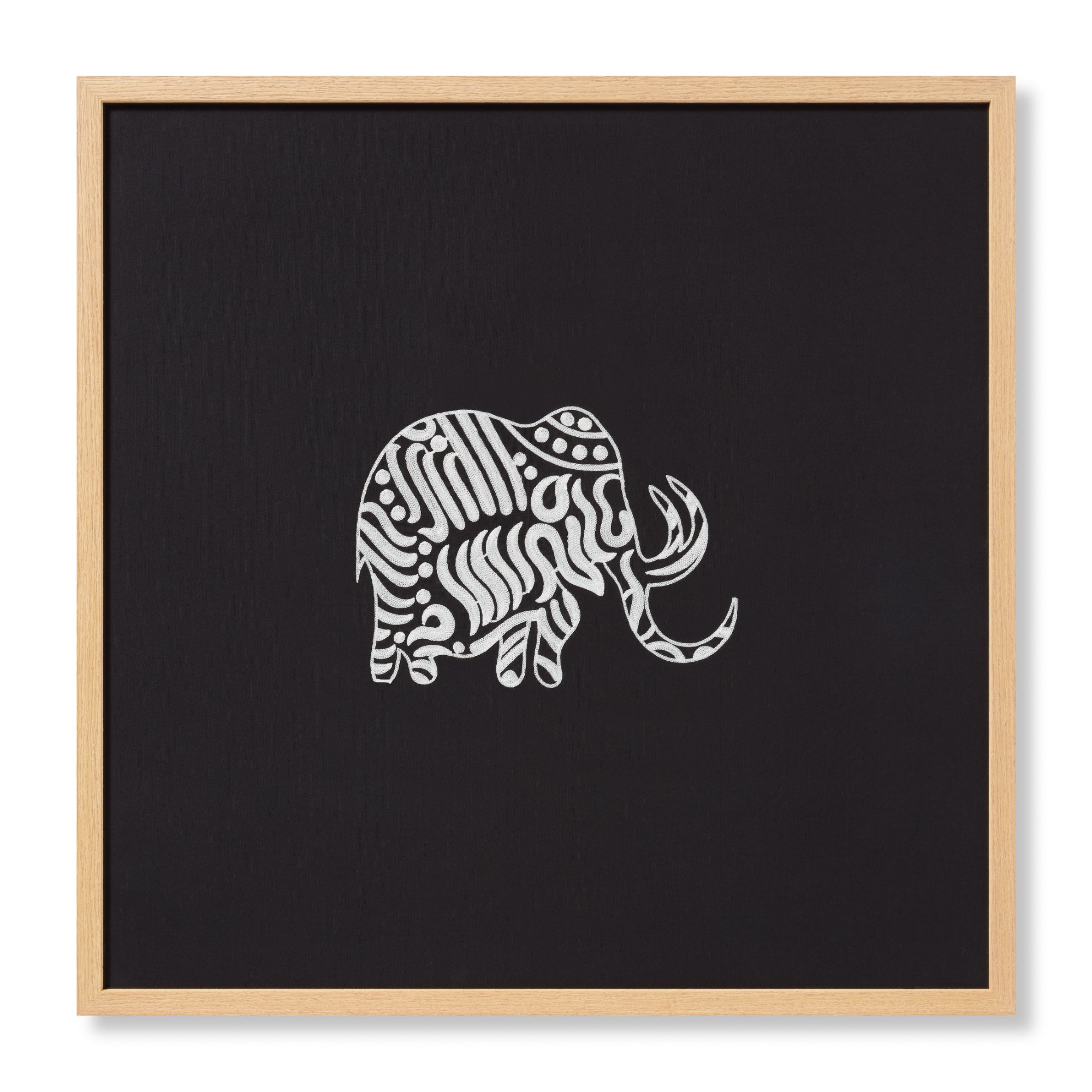 Loloi Giwa Black/Ivory 2'-4" X 2'-4" Wall Art