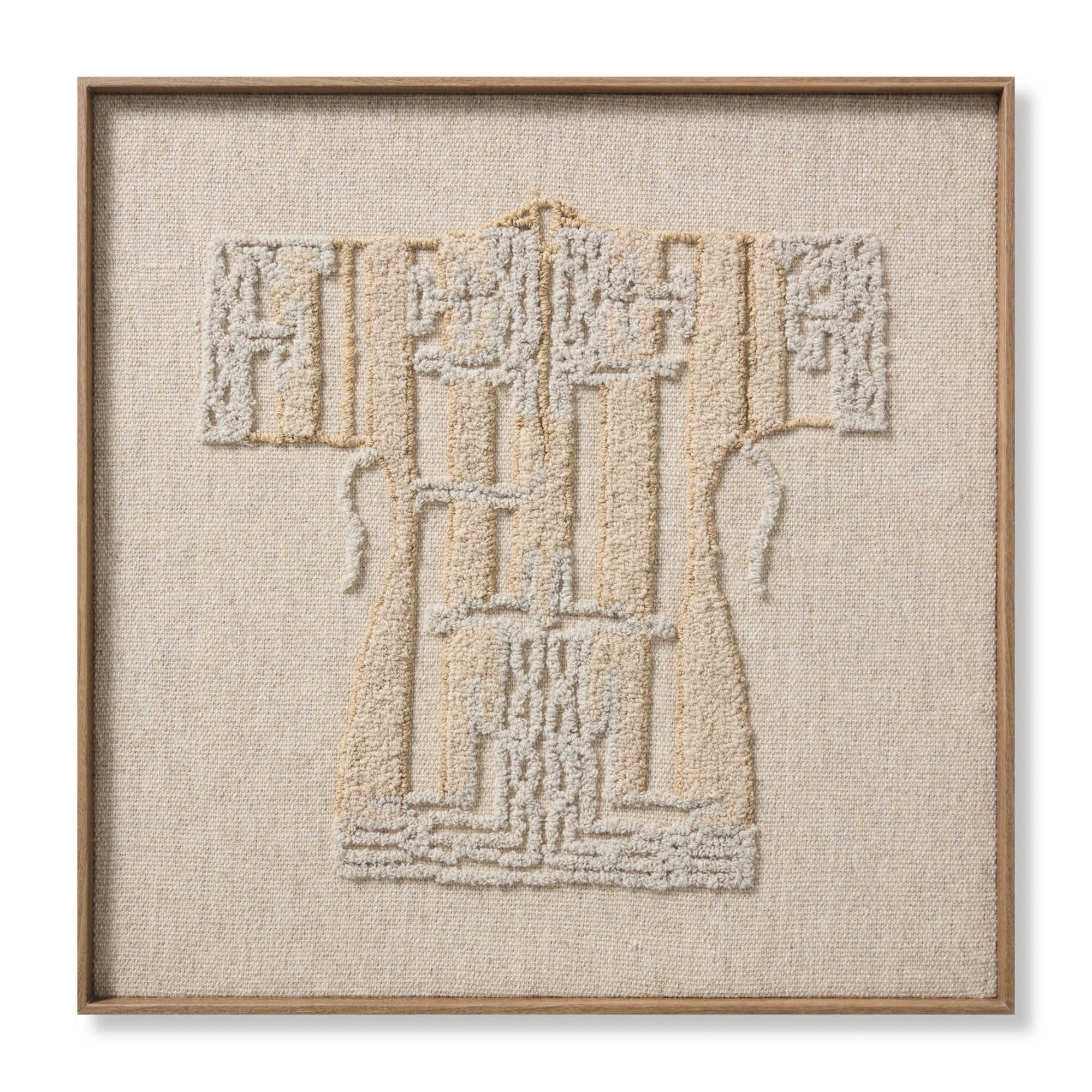 Loloi Kimono Grey/Beige 2'-9" X 2'-9" Wall Art