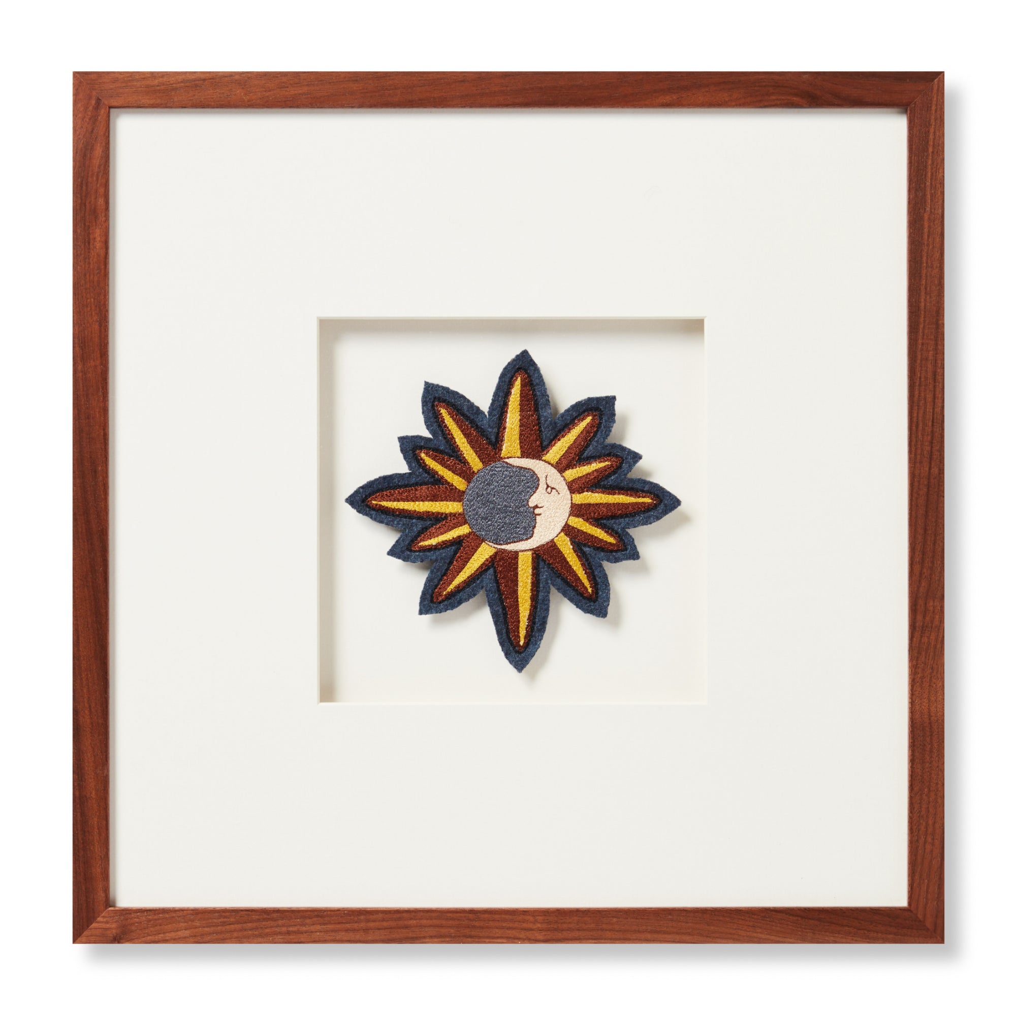 Loloi Mystic Patch Blue/Brown 1'-4" X 1'-4" Wall Art