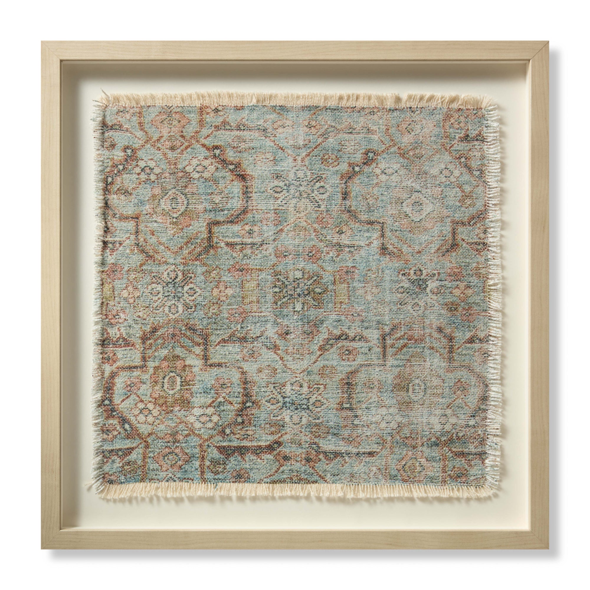 Loloi Oatman Rust/Blue 2'-2" x 2'-2" Wall Art