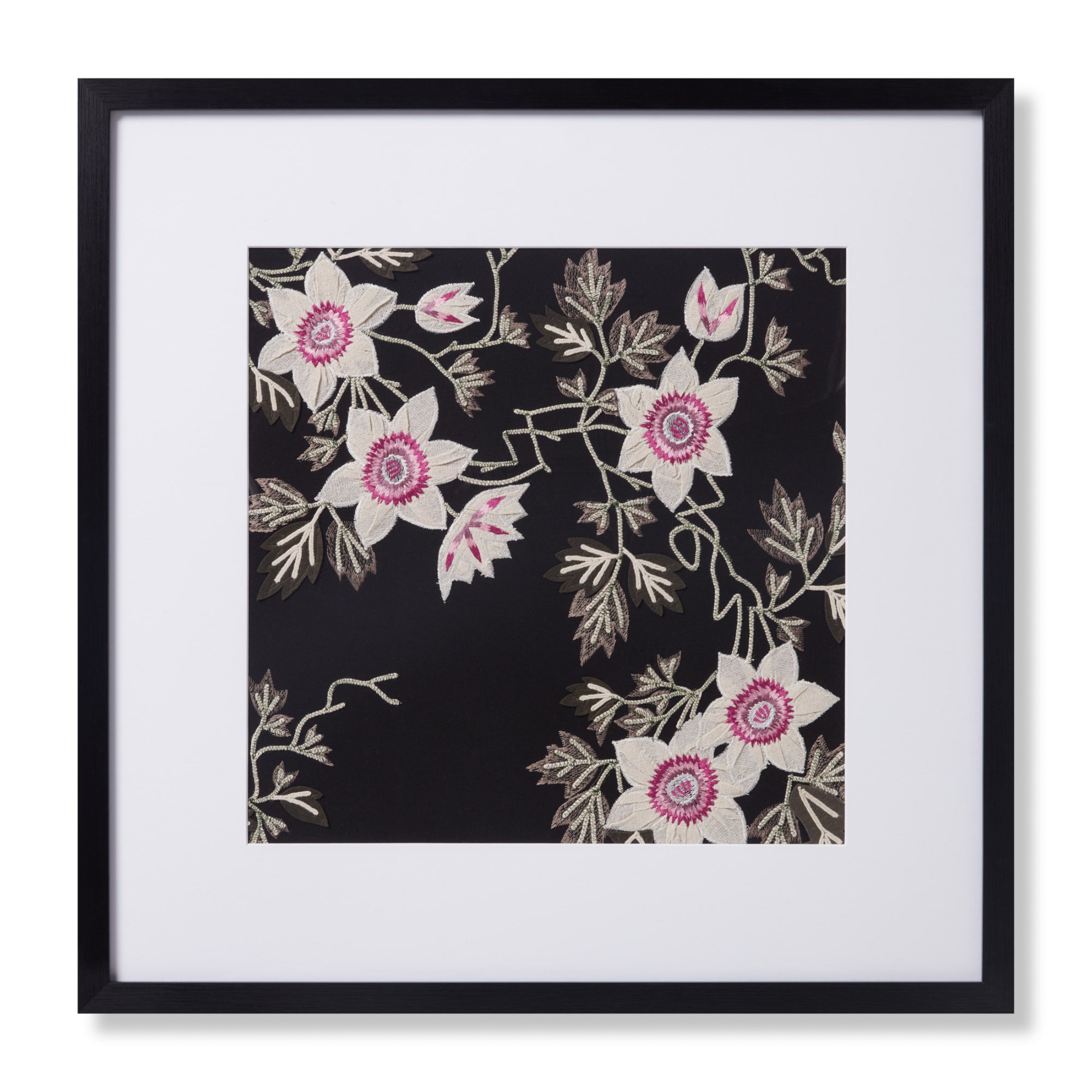 Loloi Passion Vine Black/Ivory 2'-6" X 2'-6" Wall Art