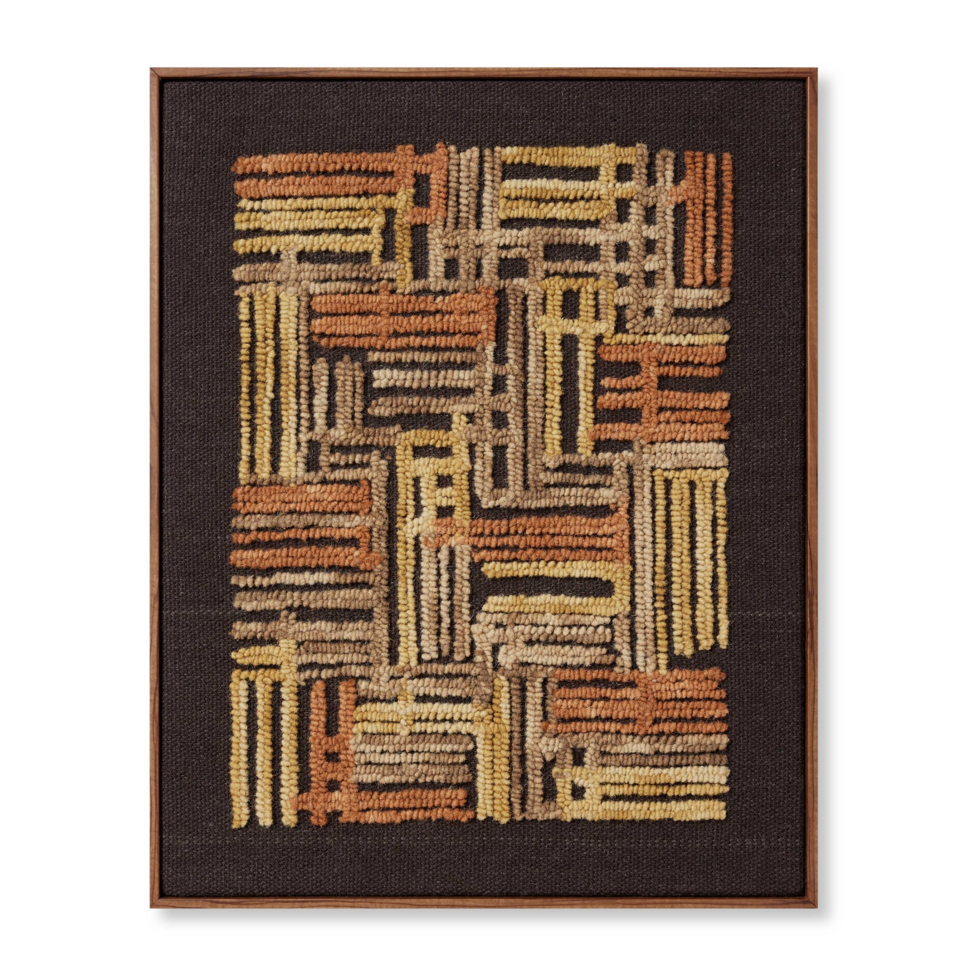 Loloi Perpindicular Gold/Orange 2' x 2'-6" Wall Art