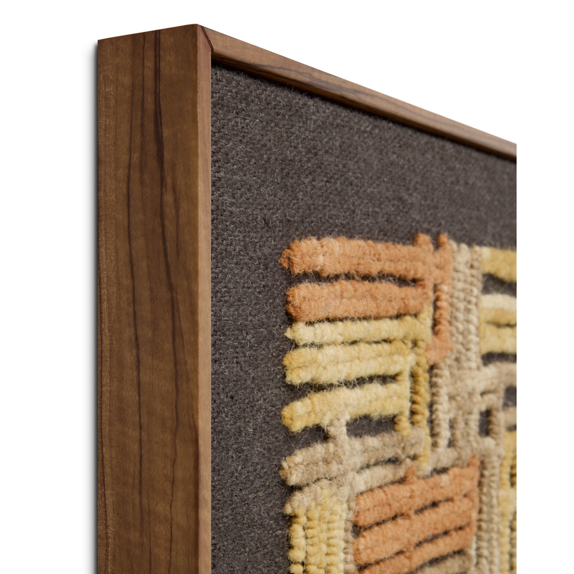 Loloi Perpindicular Gold/Orange 2' x 2'-6" Wall Art
