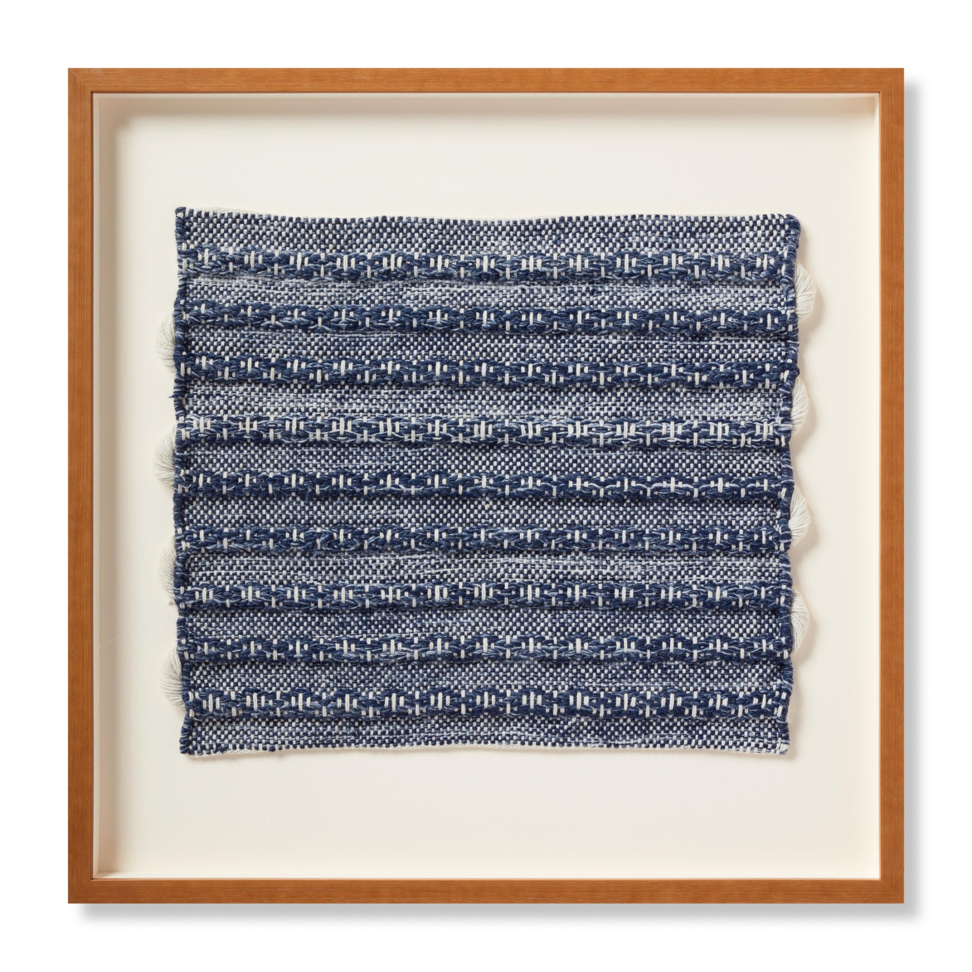 Loloi Ramble Blue/Ivory 2'-4" X 2'-4" Wall Art