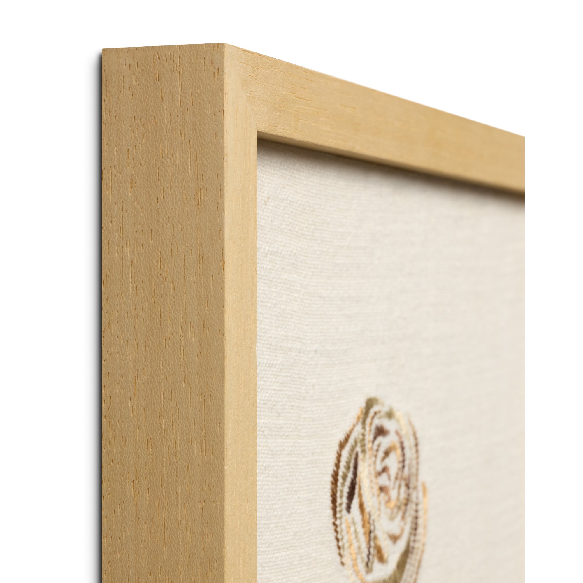Loloi Rose Bud Beige Beige/Green 1' x 1'-3" Wall Art