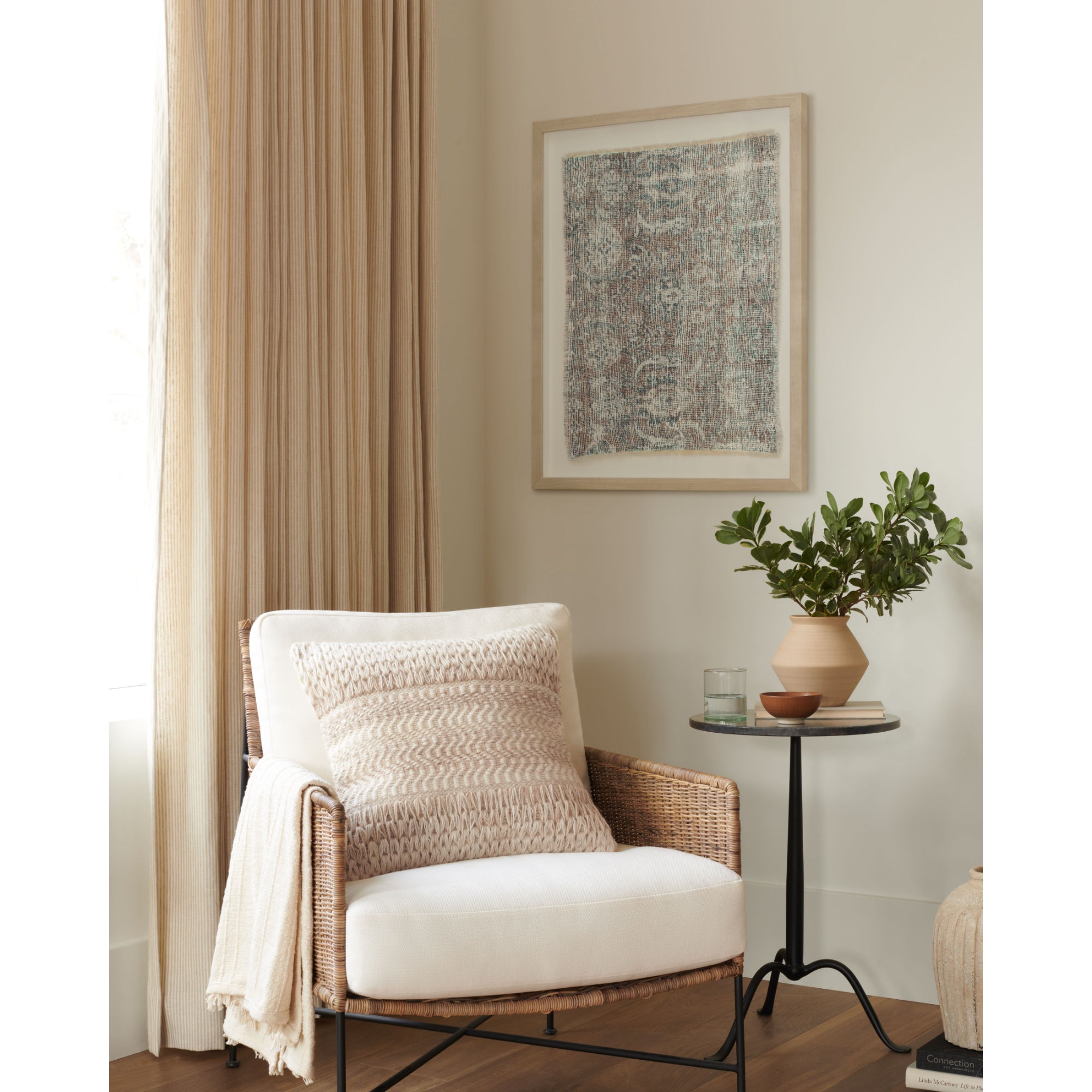 Loloi Salem Ivory/Brown 2'-2" x 2'-8" Wall Art