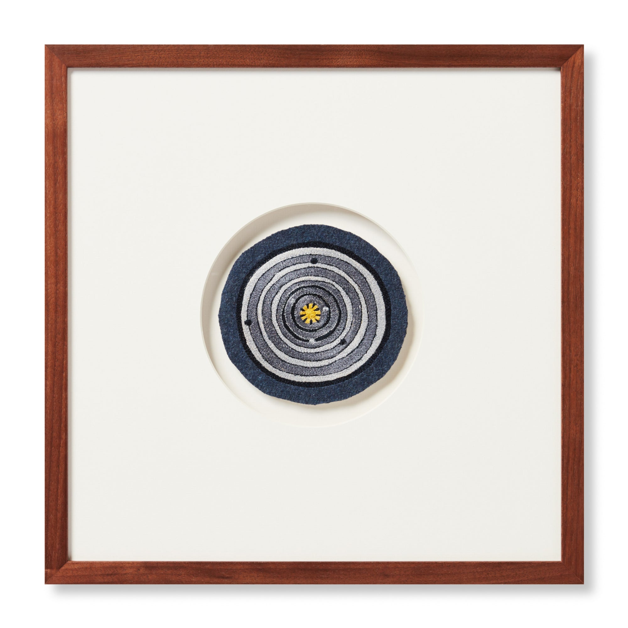 Loloi Solar Patch Blue/Grey 1'-4" X 1'-4" Wall Art