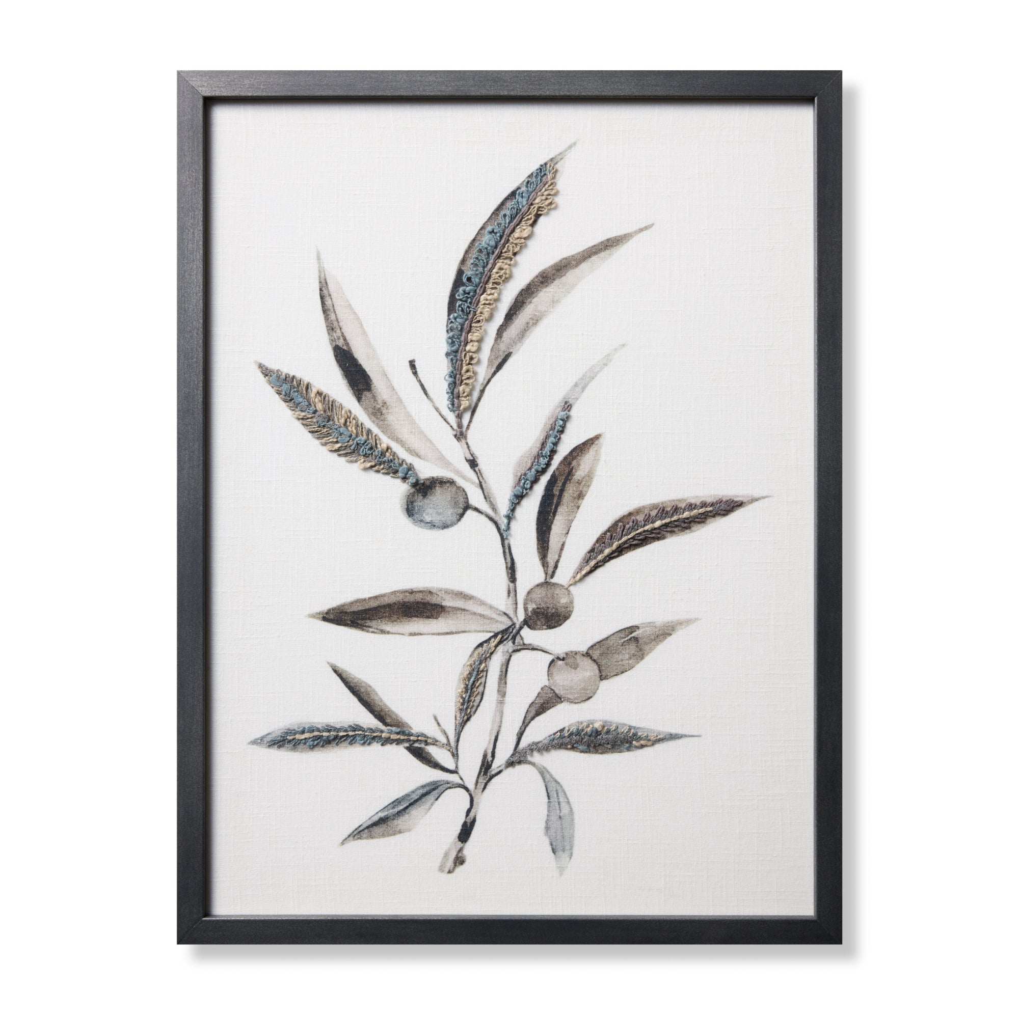 Loloi Tuscan Branches Dark Grey 1'-7" x 2'-1" Wall Art