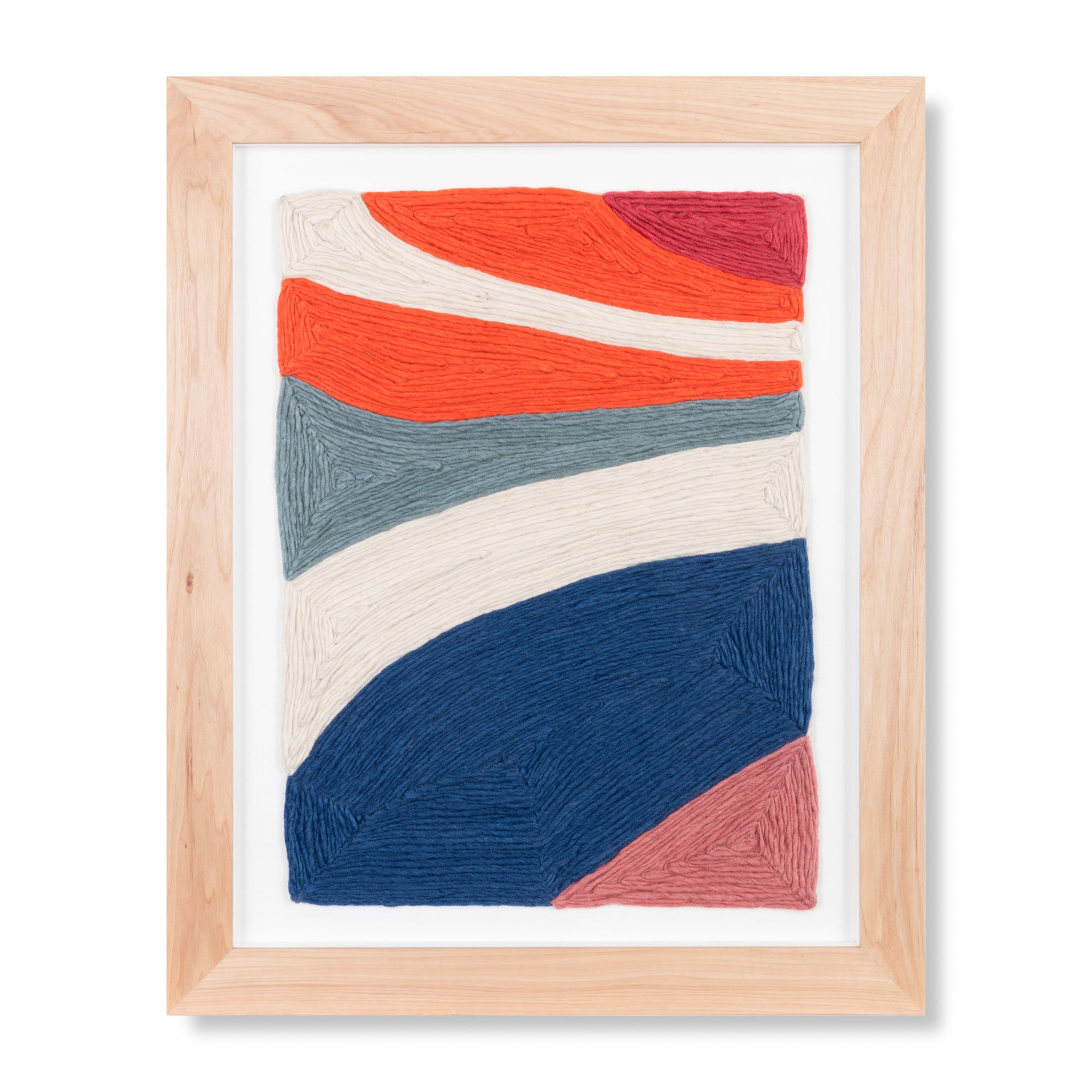 Loloi Updraft Orange/Navy 2'-4" X 2'-8" Wall Art