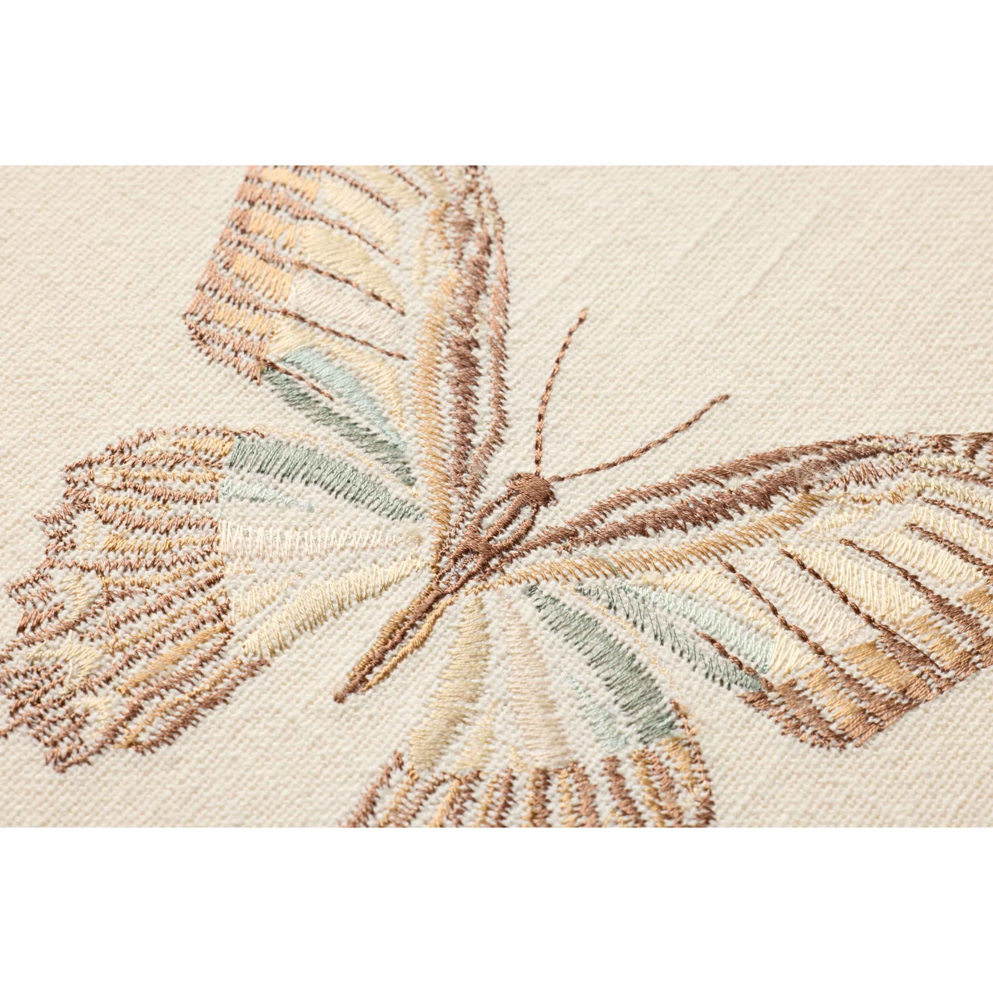 Loloi Butterfly Beige Ivory/Brown 1' x 1'-3" Wall Art