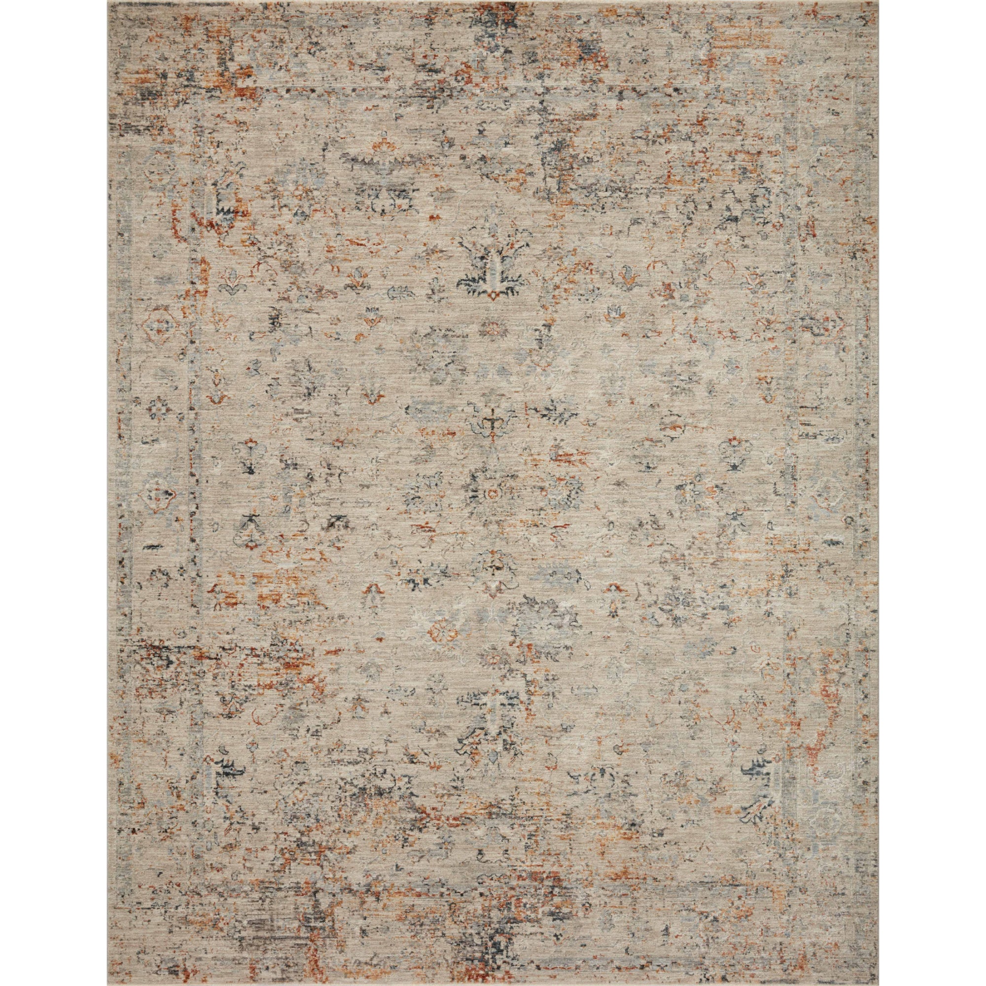 Loloi Axel Silver/Spice Rug