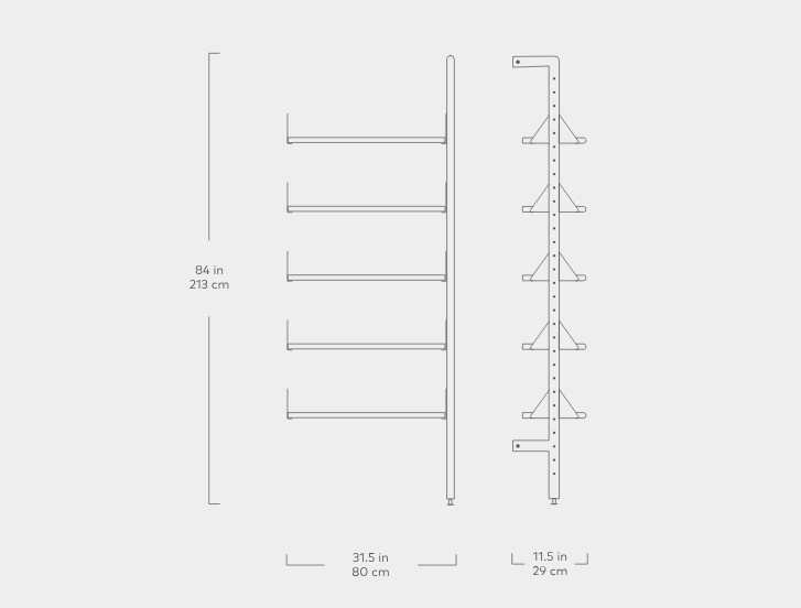 Branch Shelving Unit Add-On SHELVING Gus*     Four Hands, Mid Century Modern Furniture, Old Bones Furniture Company, Old Bones Co, Modern Mid Century, Designer Furniture, https://www.oldbonesco.com/