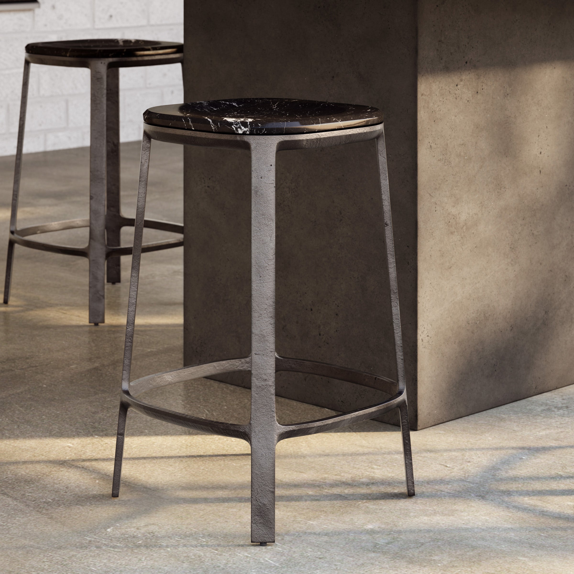Alfie Marble Counter Stool