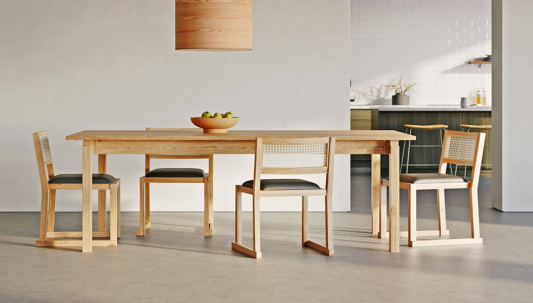 Versatile Annex Table: Notched Legs, Hand-Applied Finish