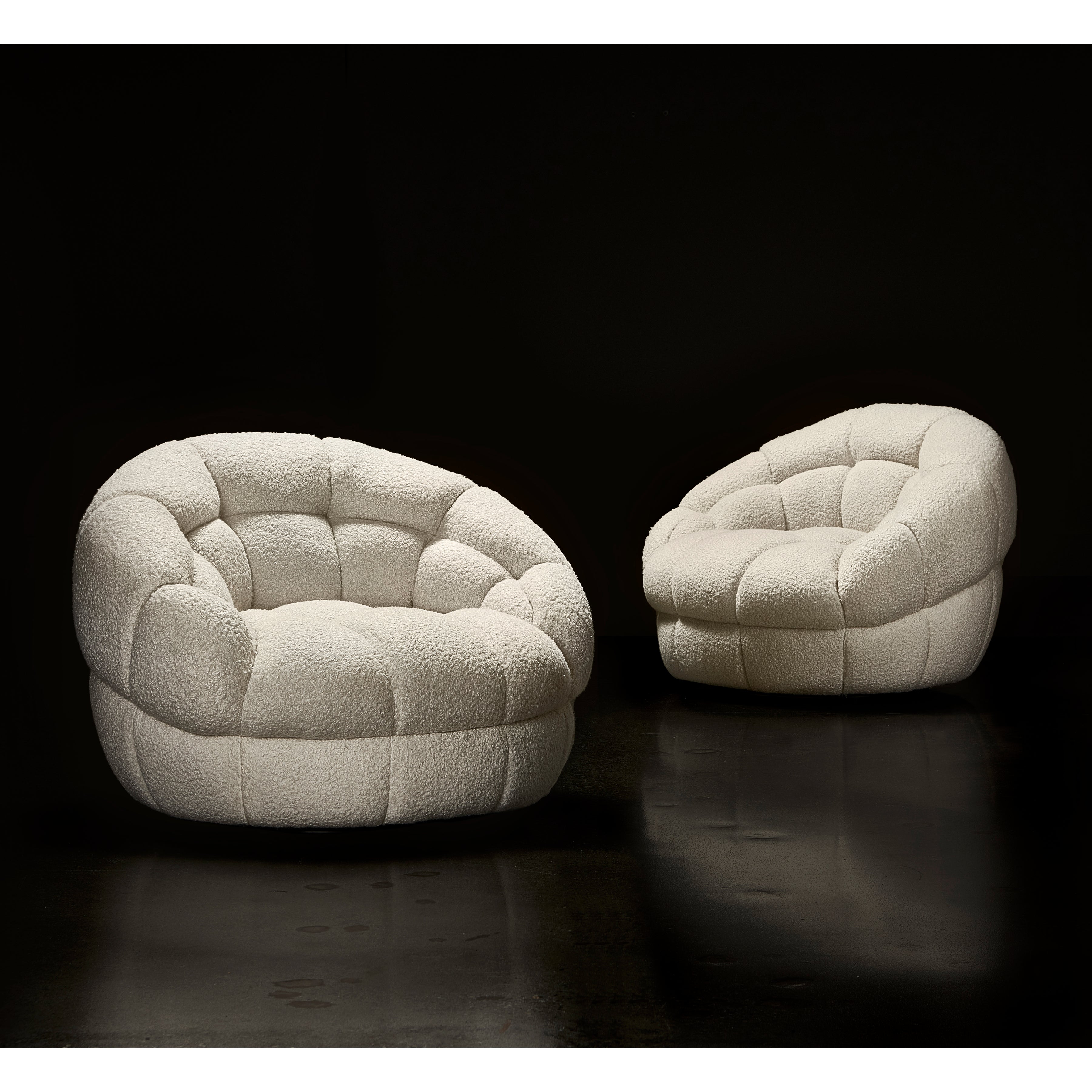 Coco Fabric Swivel Chair by Bernhardt