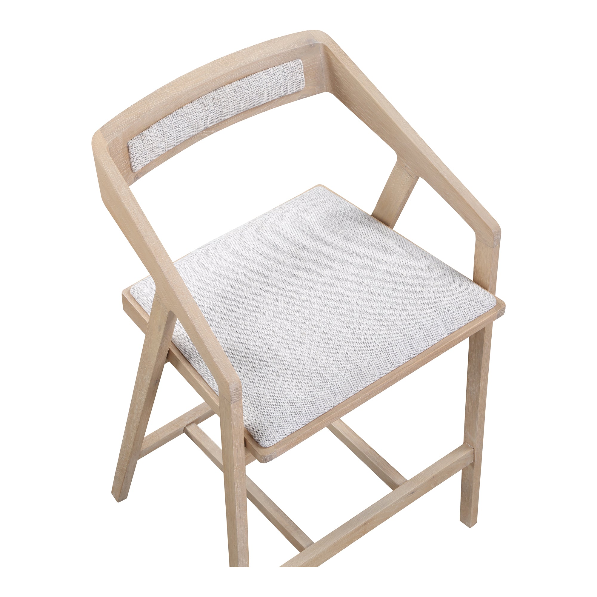 Padma Oak Counter Stool Light Grey Counter Stool Moe's    Four Hands, Mid Century Modern Furniture, Old Bones Furniture Company, Old Bones Co, Modern Mid Century, Designer Furniture, Furniture Sale, Warehouse Furniture Sale, Padma Oak Counter Stool Light Grey Sale, https://www.oldbonesco.com/