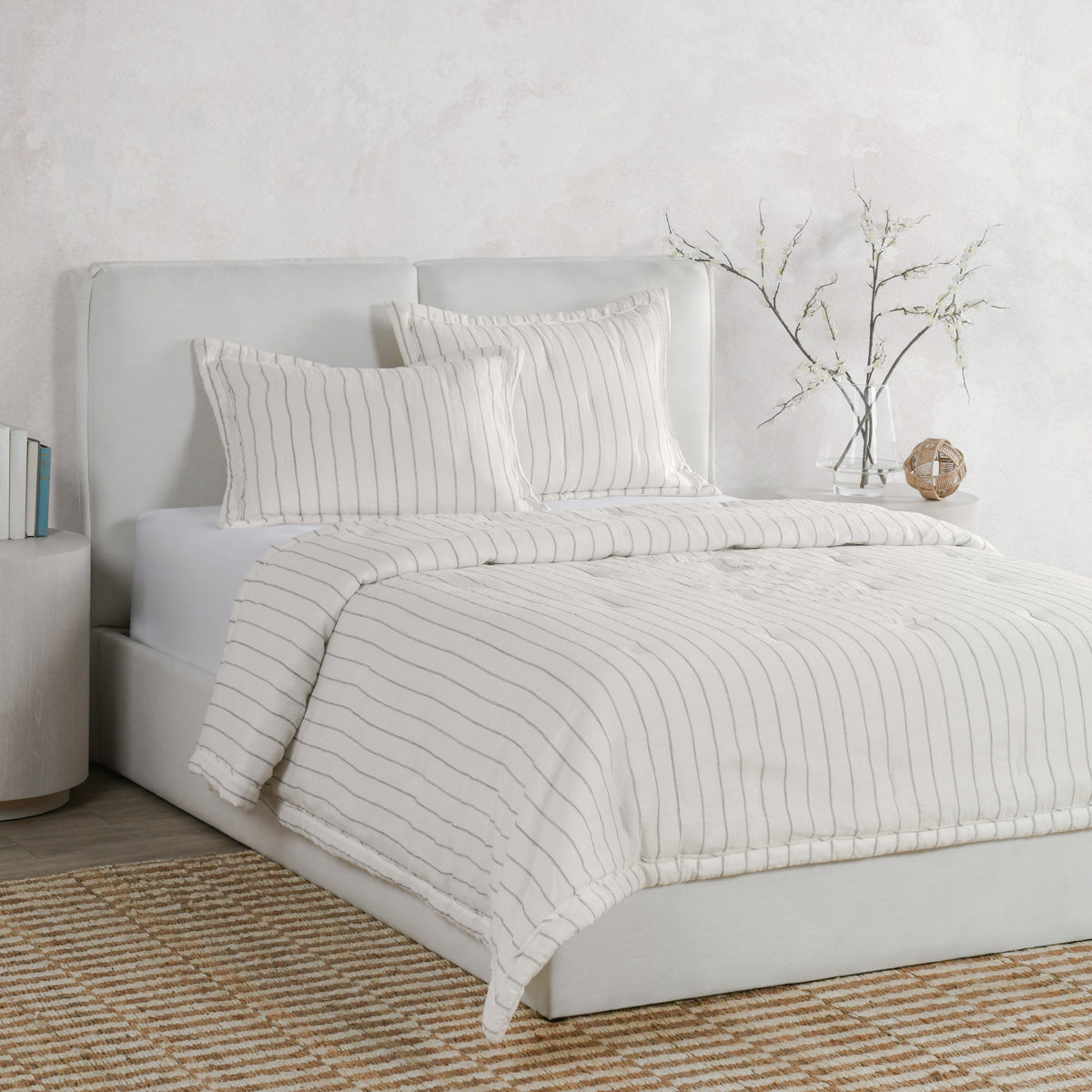 Monaco Ivory 3pc Comforter Set by Classic Home