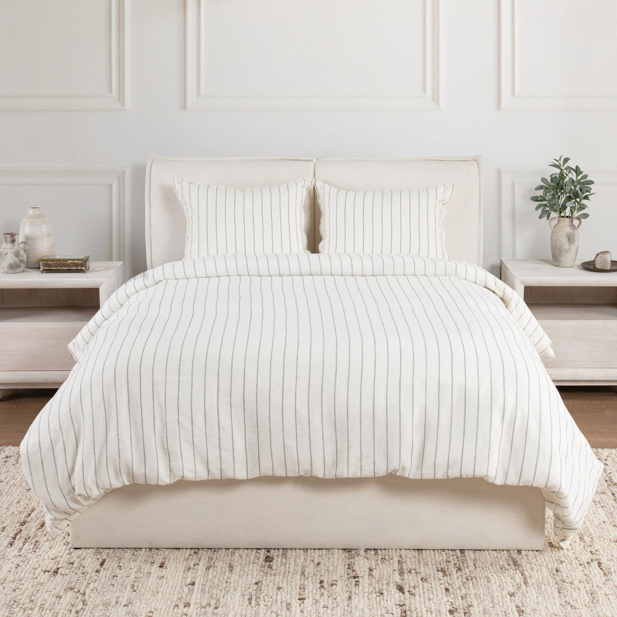Monaco Ivory 3pc Duvet Set by Classic Home
