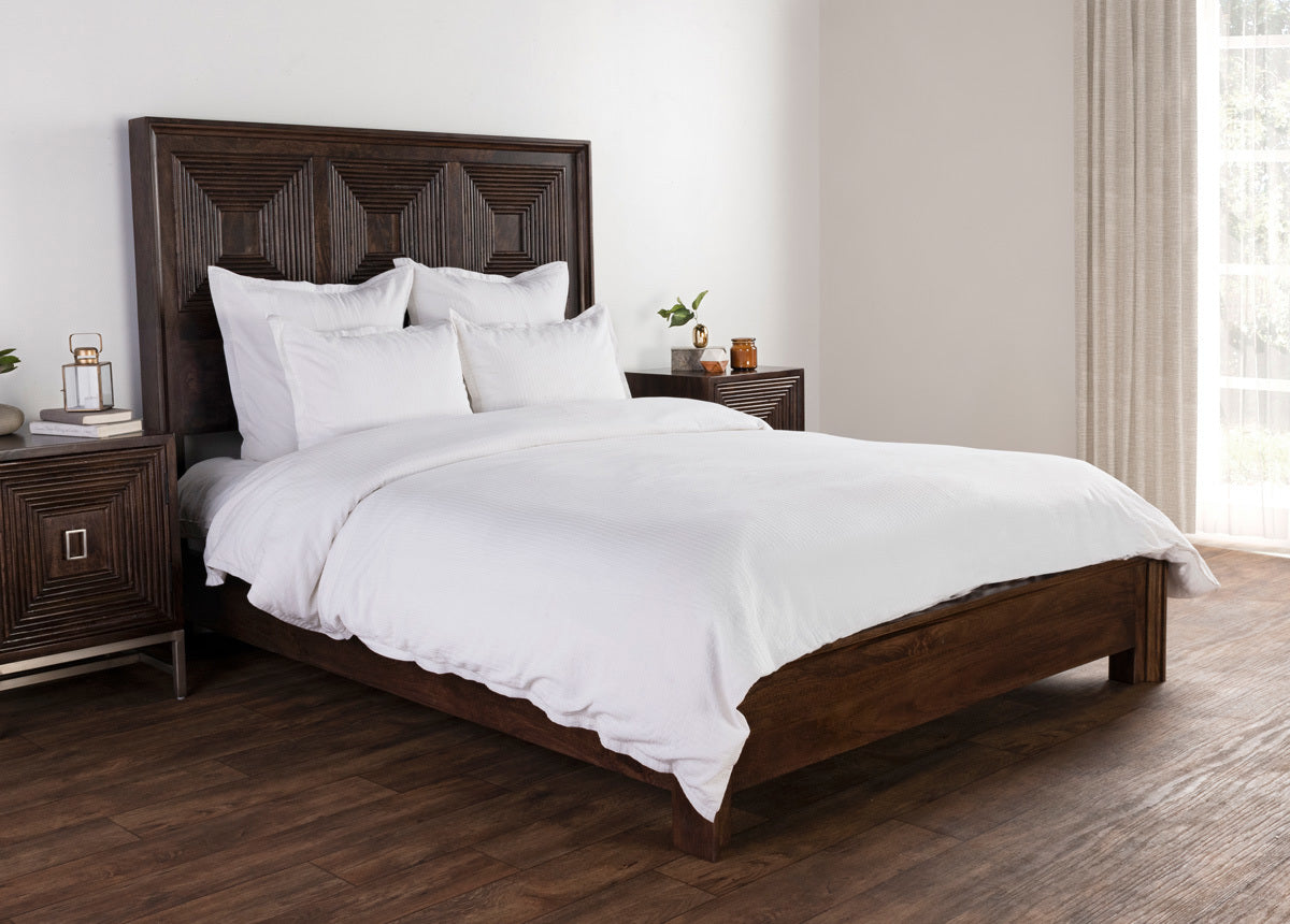Karina White 3pc Duvet Set