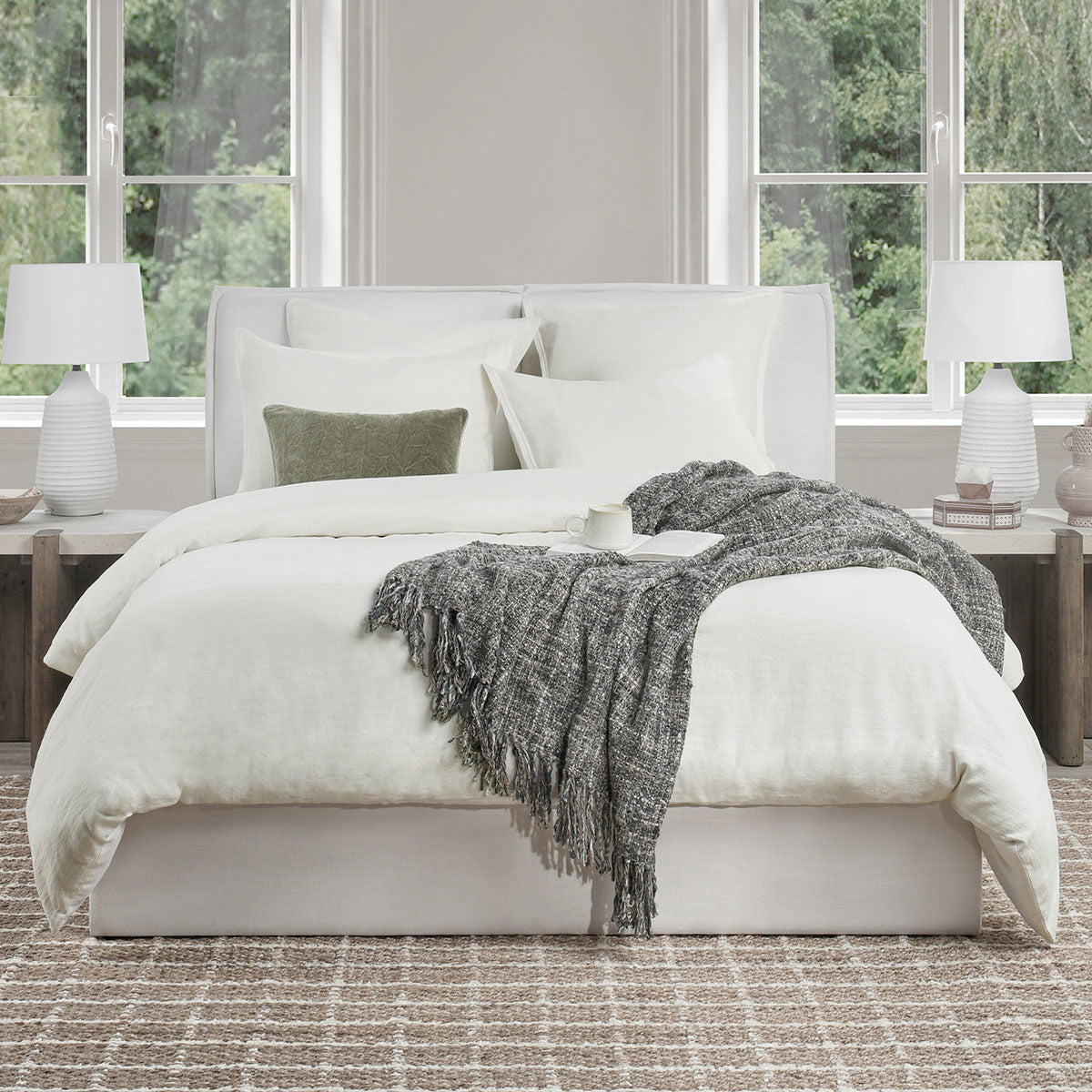 Talia Cloud 3pc Queen Duvet Set by Classic Home