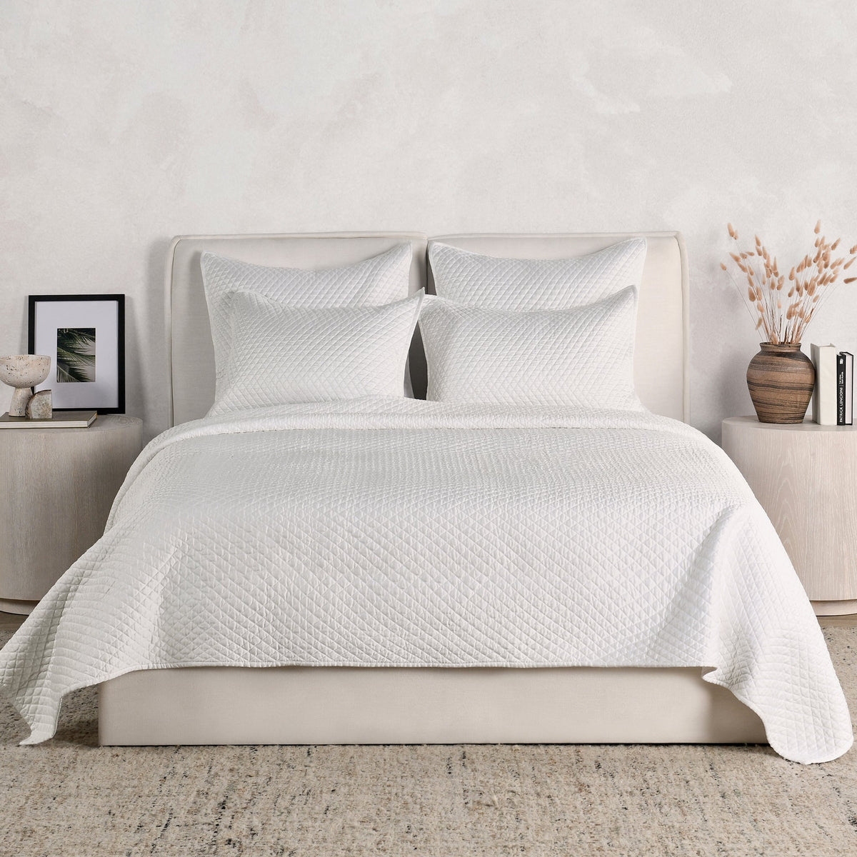 Diamond 3pc Queen Quilt Set