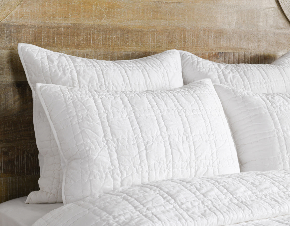 Carly White 3pc Queen Quilt Set with Silvadur Tech