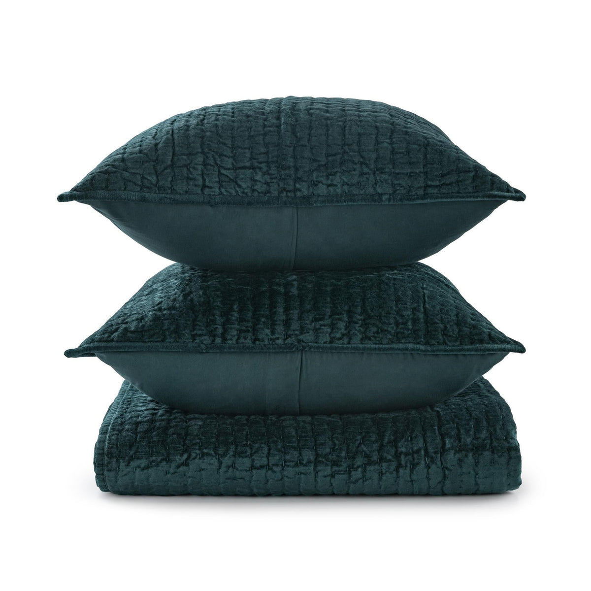 Bari Velvet 3pc Queen Quilt Set
