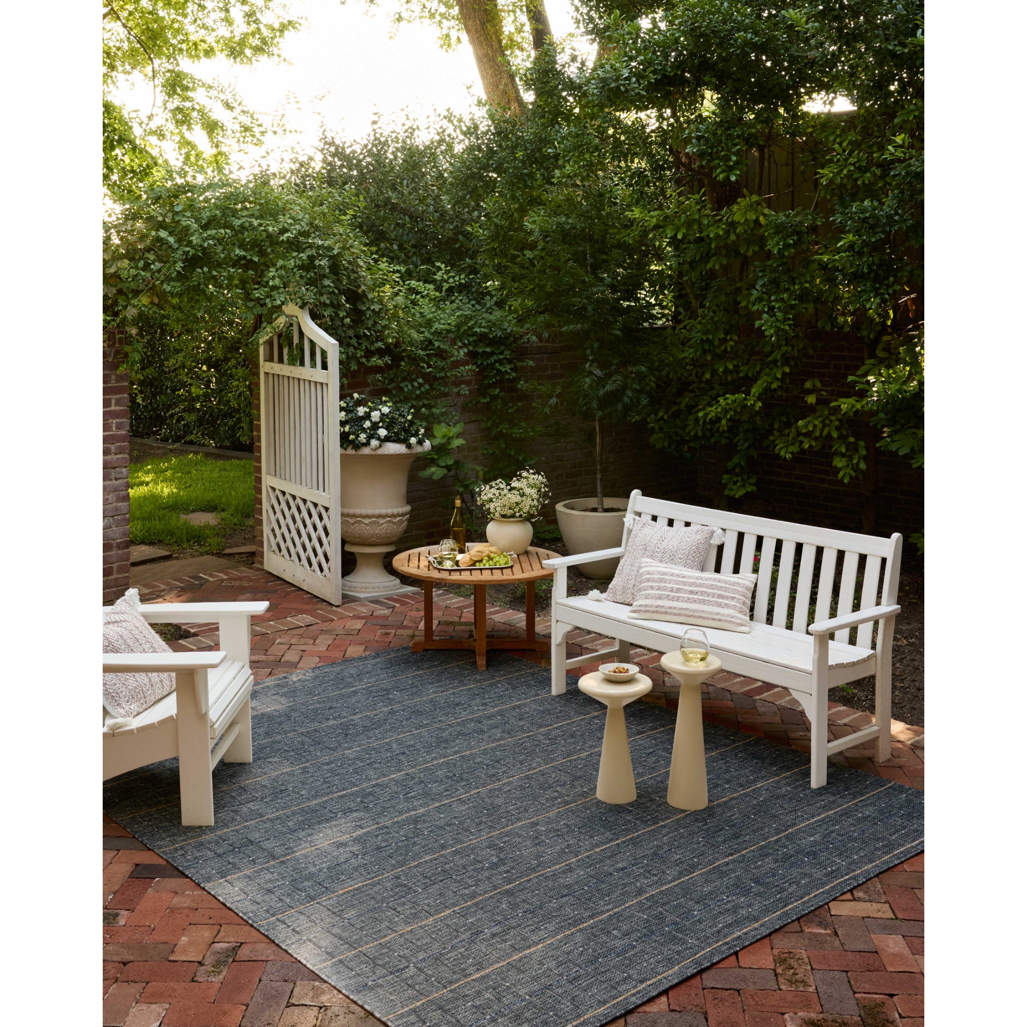Loloi Birch Sky/Wheat Indoor/Outdoor Rug