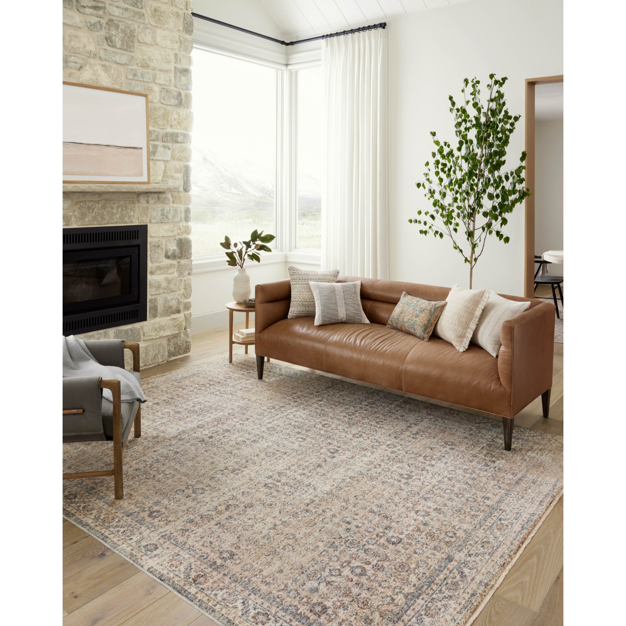 Angela Rose x Loloi Blake Beige/Denim Rug