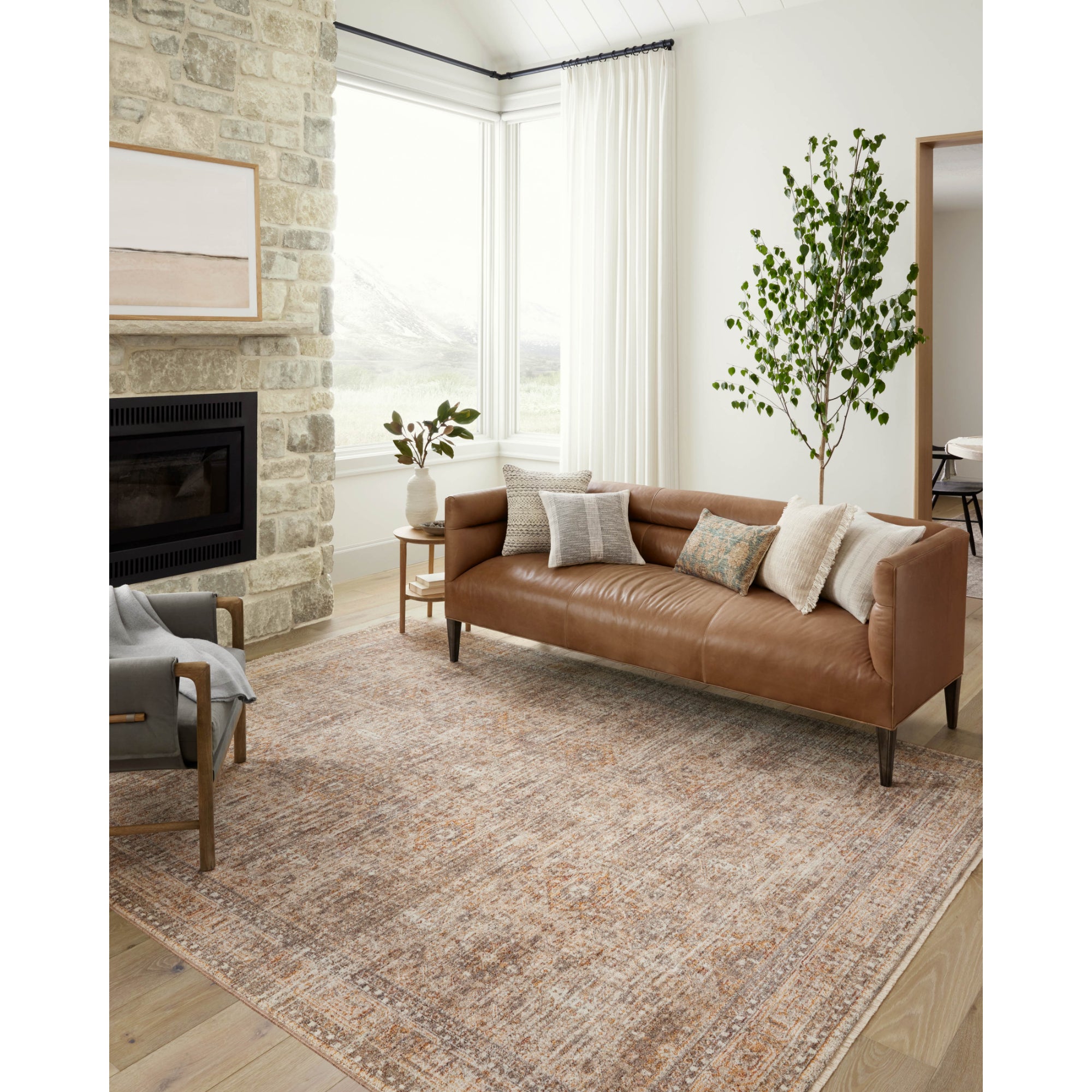 Angela Rose x Loloi Blake Oatmeal/Spice Rug