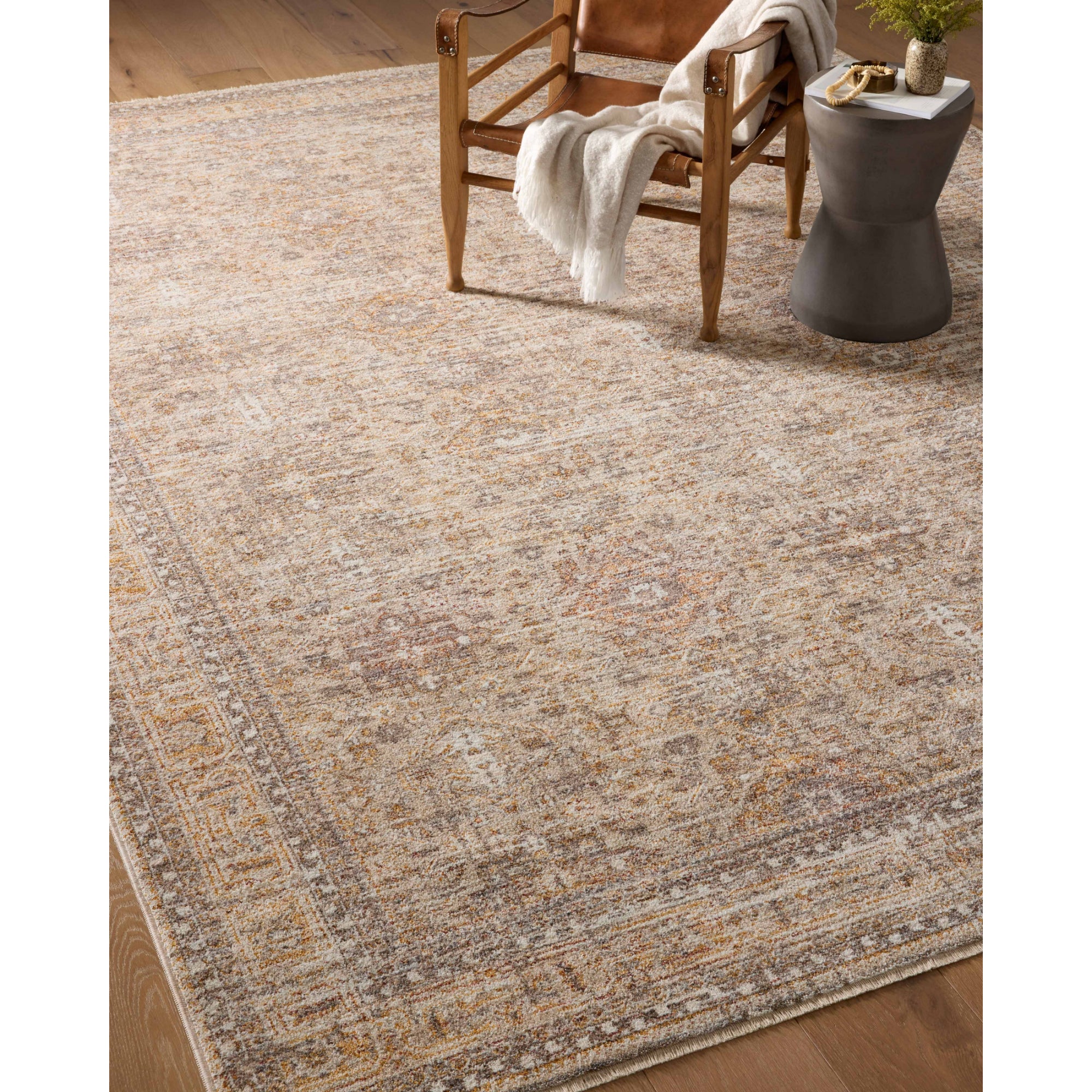 Angela Rose x Loloi Blake Oatmeal/Spice Rug