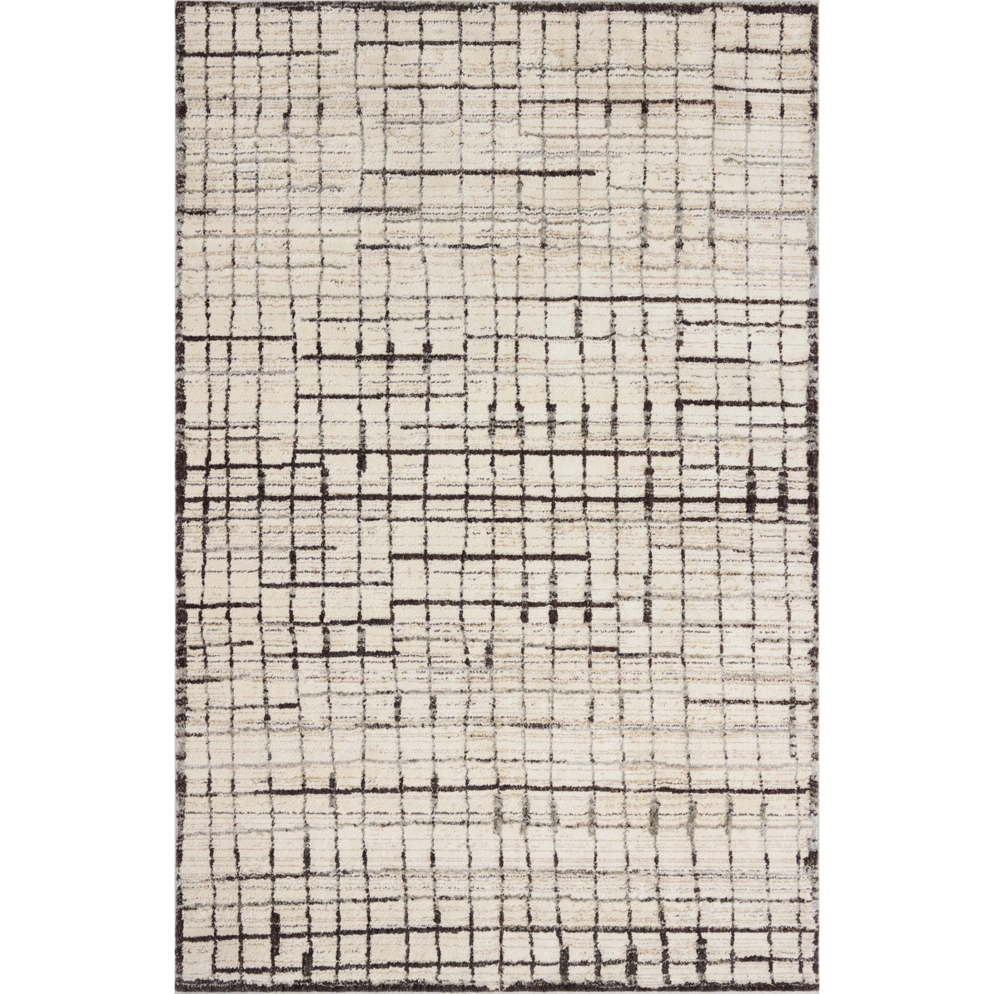 Jeremiah Brent x Loloi Bleecker Ivory/Charcoal Rug