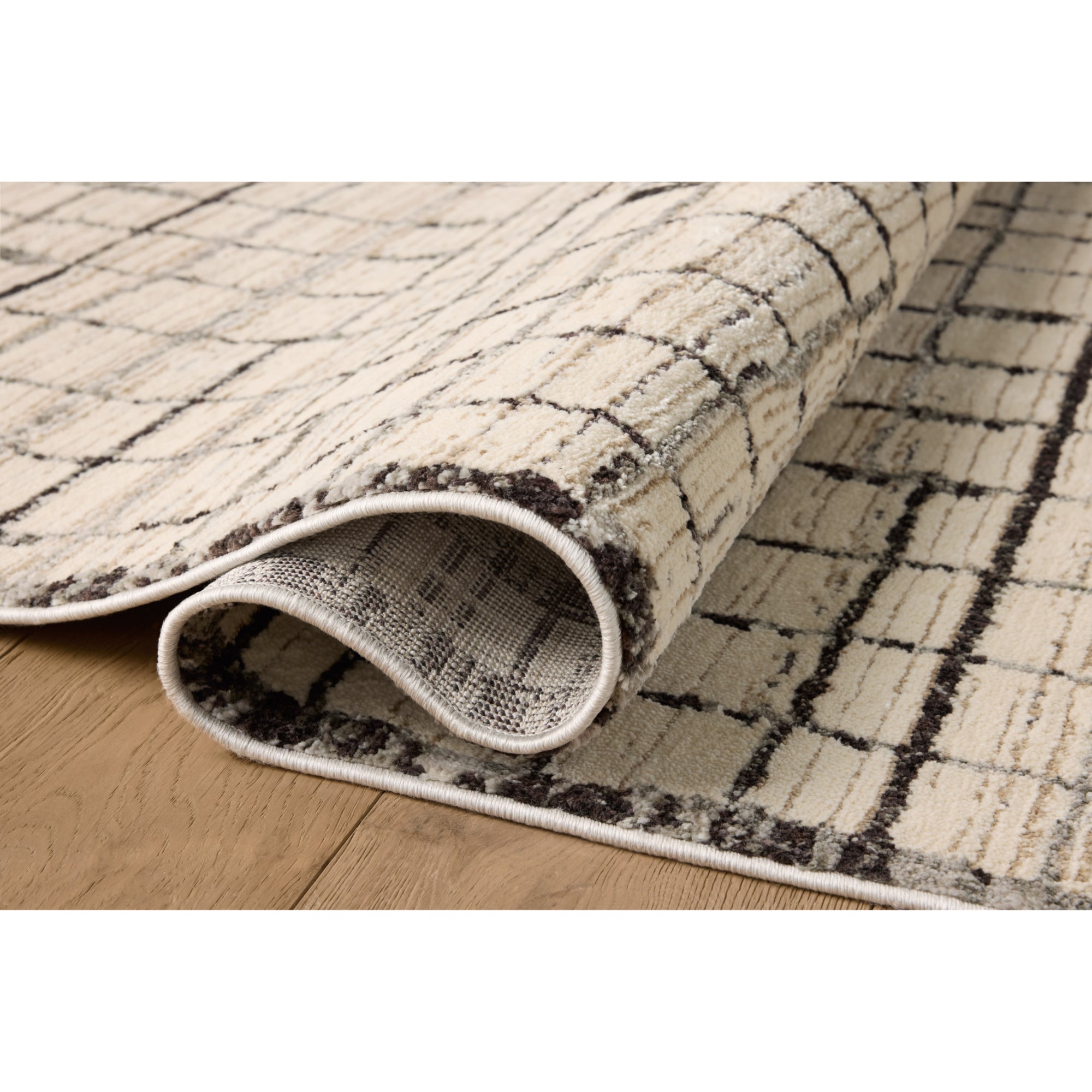 Jeremiah Brent x Loloi Bleecker Ivory/Charcoal Rug