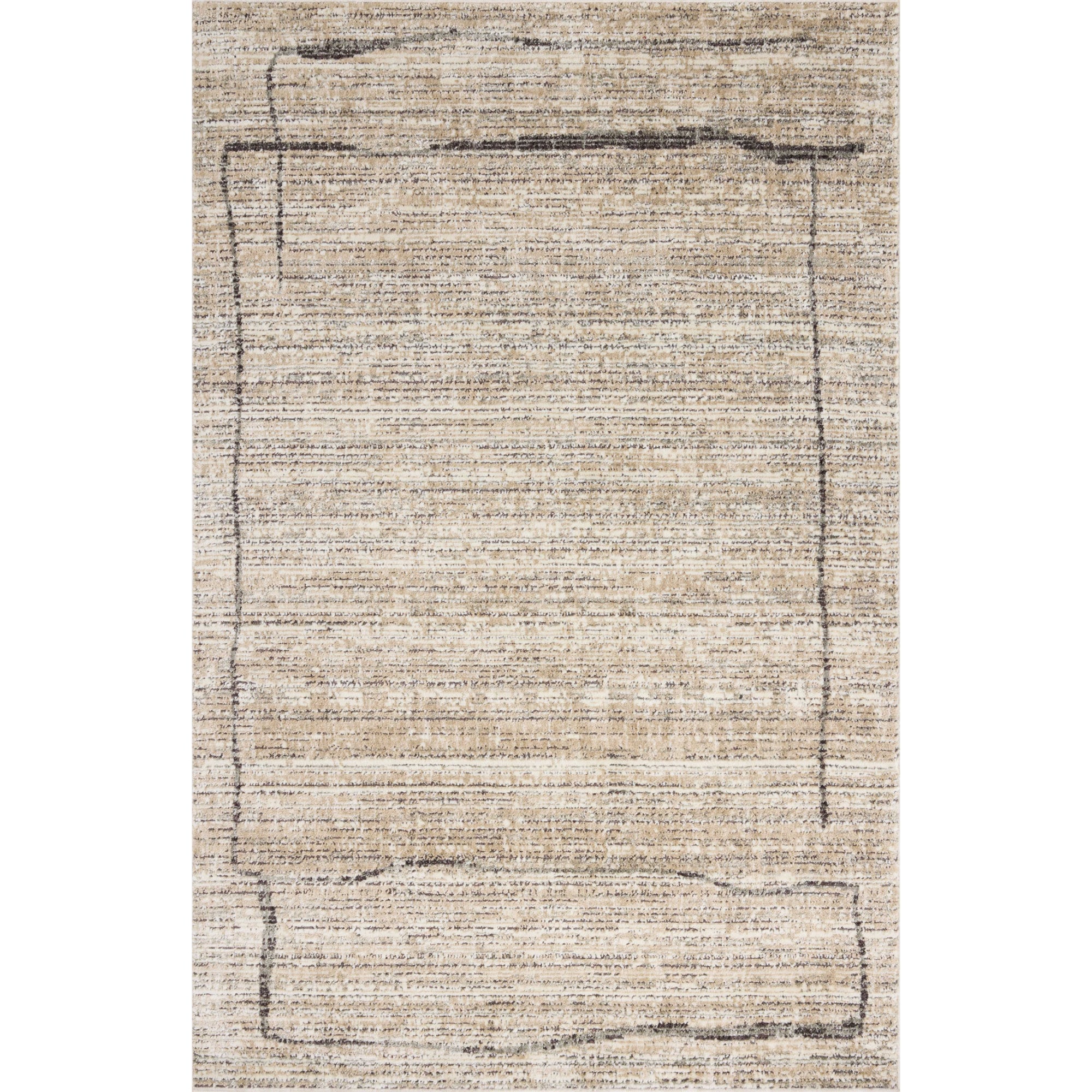 Jeremiah Brent x Loloi Bleecker Natural/Charcoal Rug
