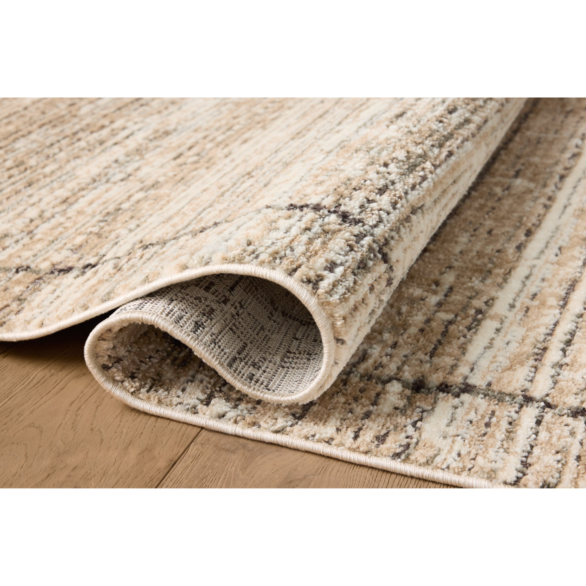 Jeremiah Brent x Loloi Bleecker Natural/Charcoal Rug