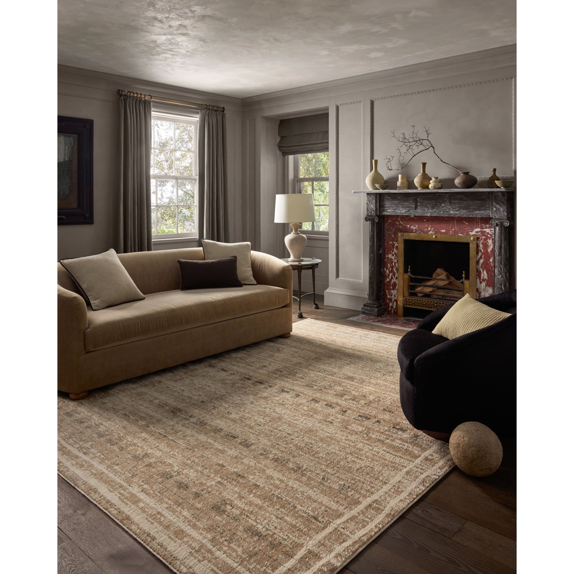 Jeremiah Brent x Loloi Bleecker Khaki/Natural Rug