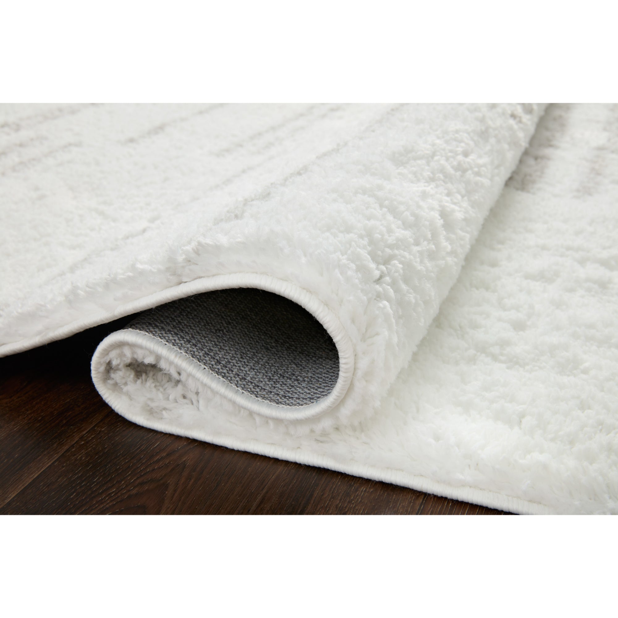 Loloi Bliss Shag White/Grey Rug