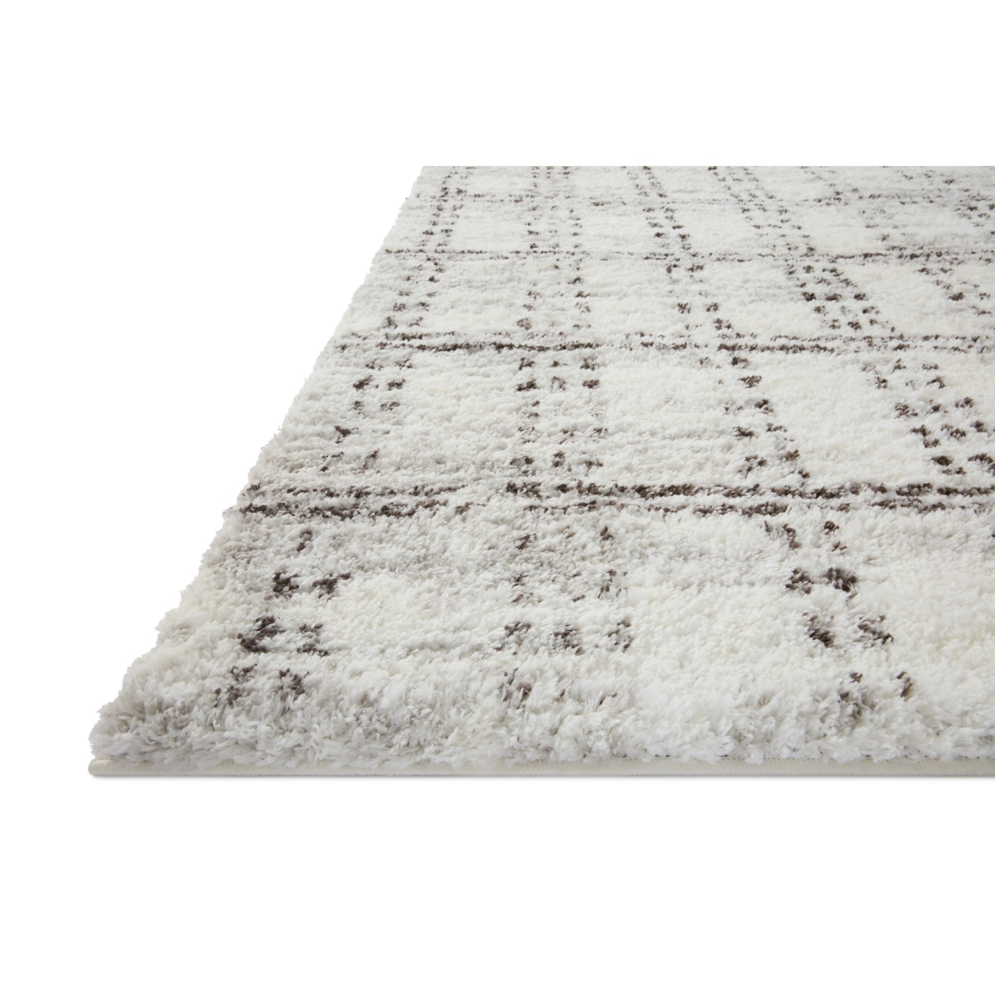 Loloi Bliss Shag Cream/Grey Rug