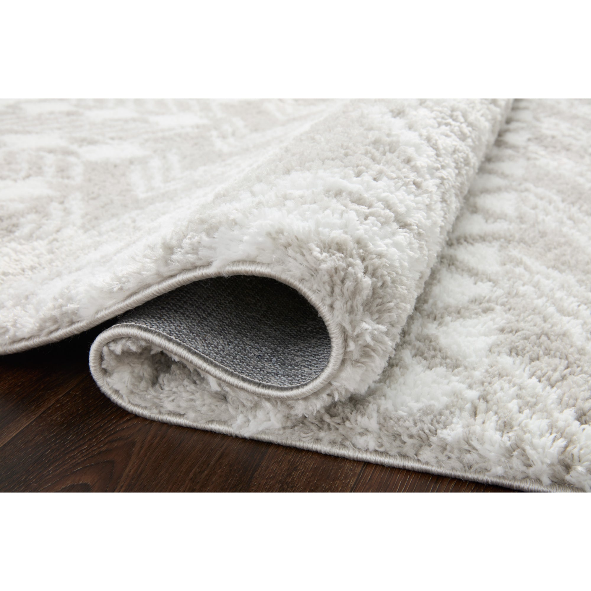 Loloi Bliss Shag BLS-05 Grey/White Rug