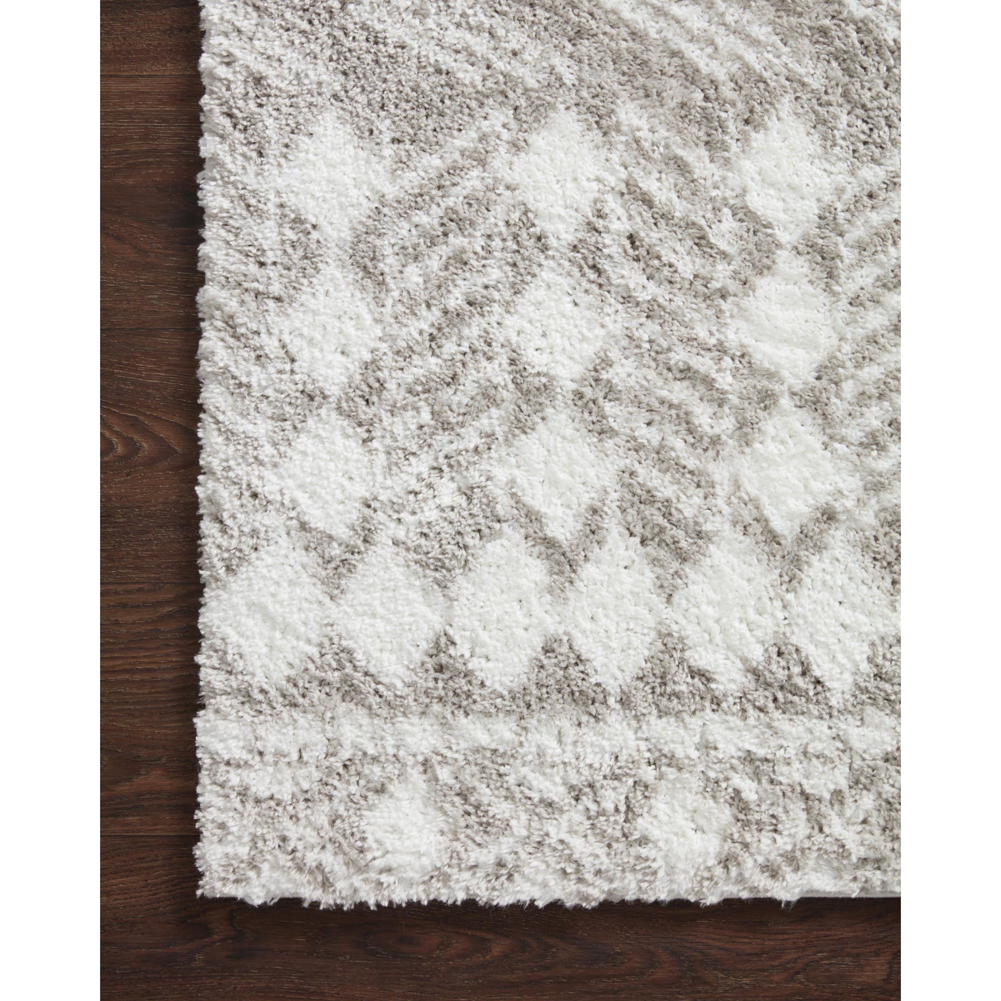 Loloi Bliss Shag BLS-05 Grey/White Rug