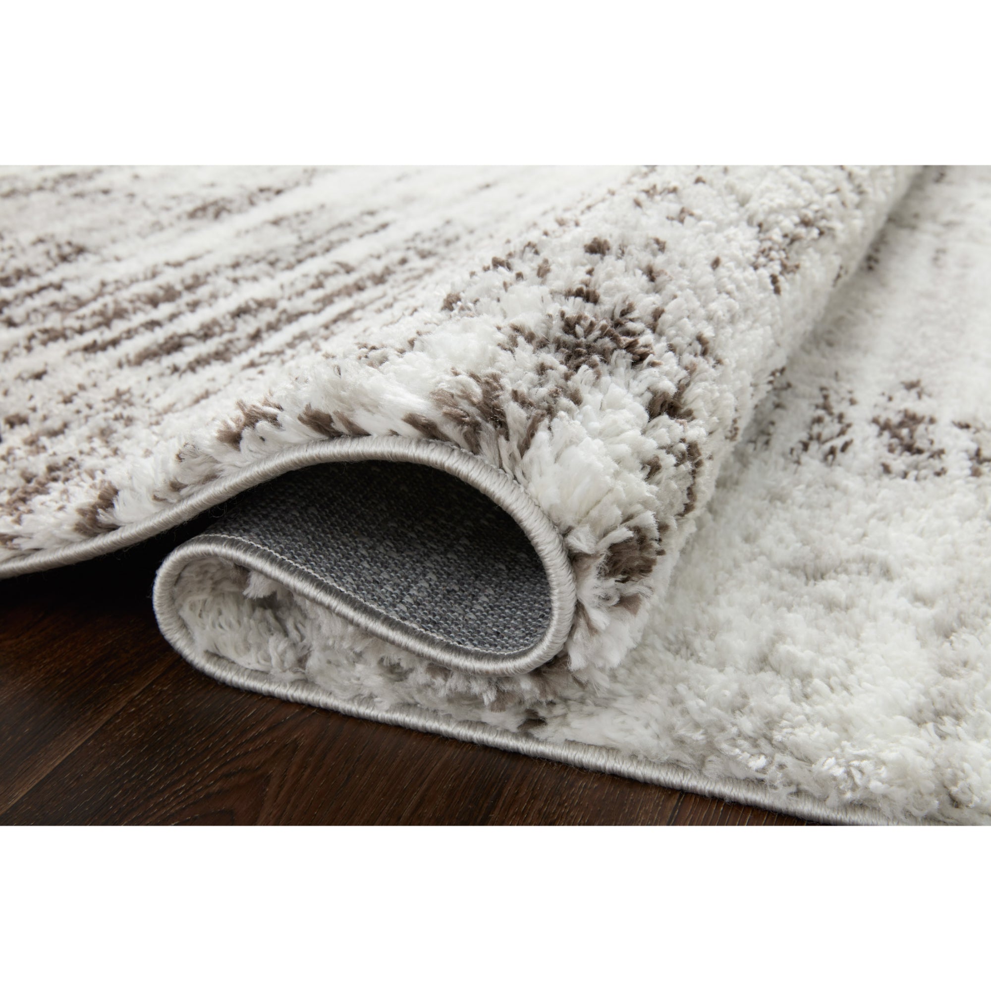Loloi Bliss Shag Grey/Cream Rug