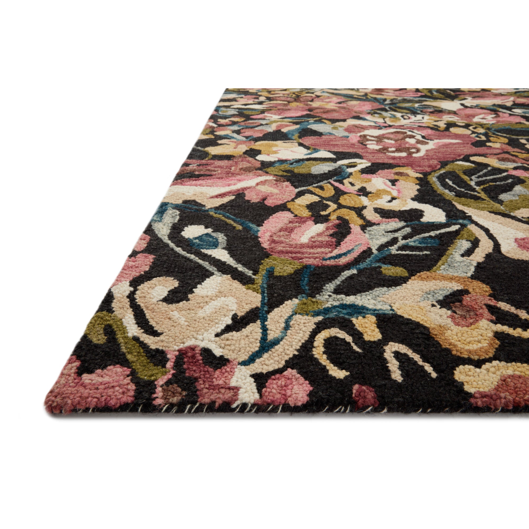 Loloi Belladonna Black/Berry Rug