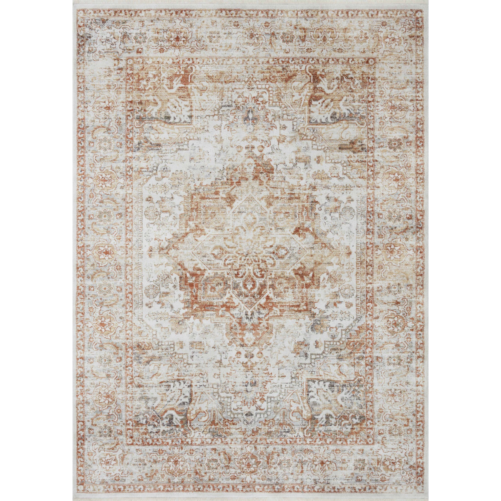 Loloi Bonney Ivory/Sunset Rug