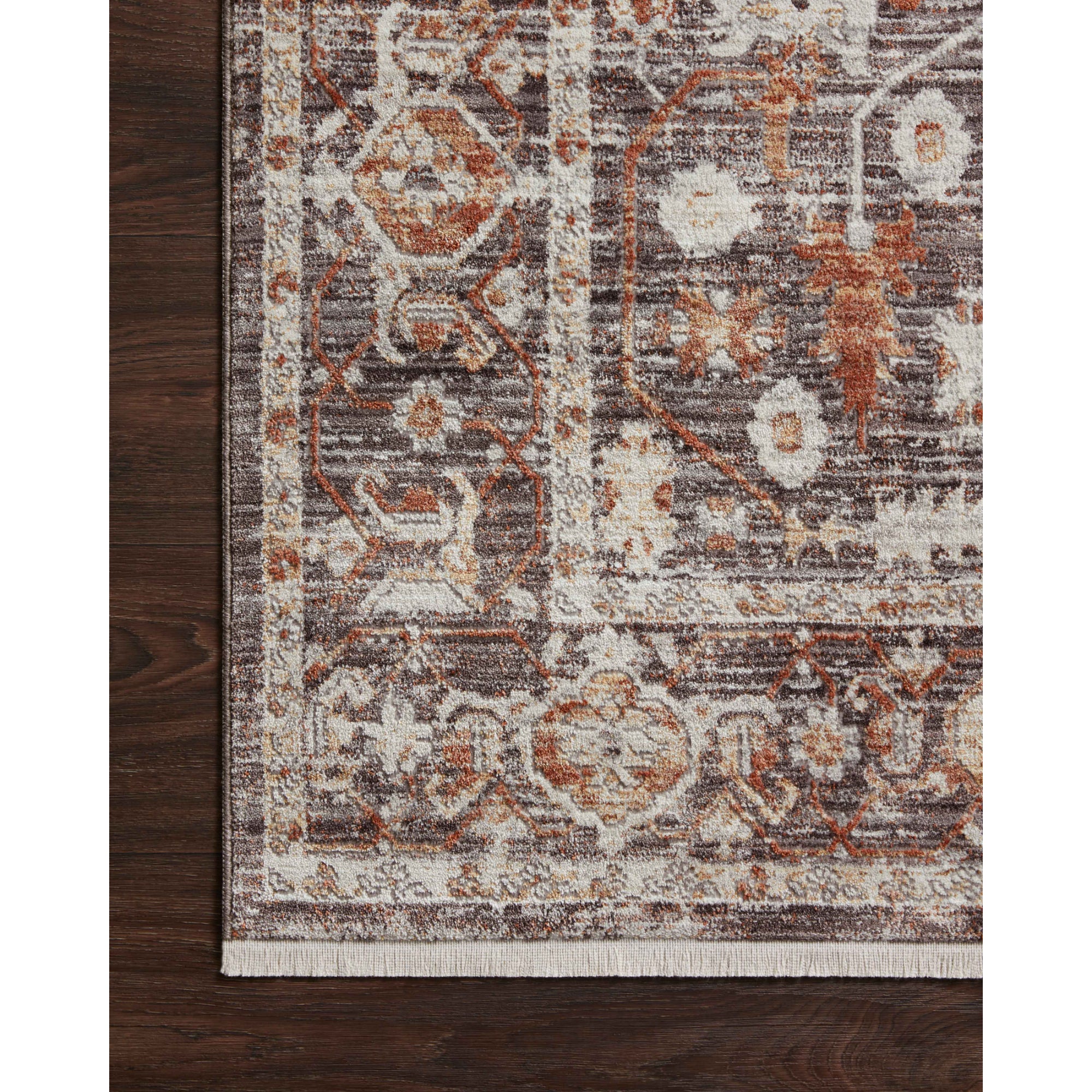 Loloi Bonney Charcoal/Spice Rug