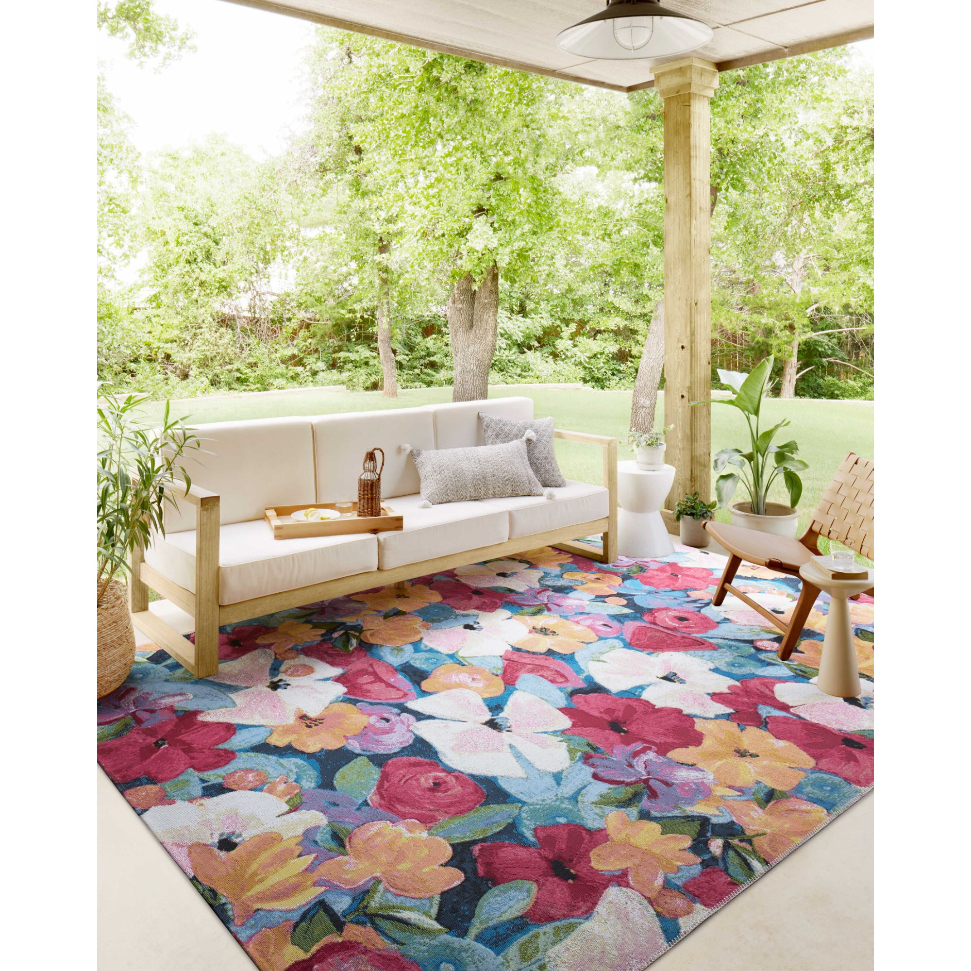 Loloi Botanical Navy/Multi Rug
